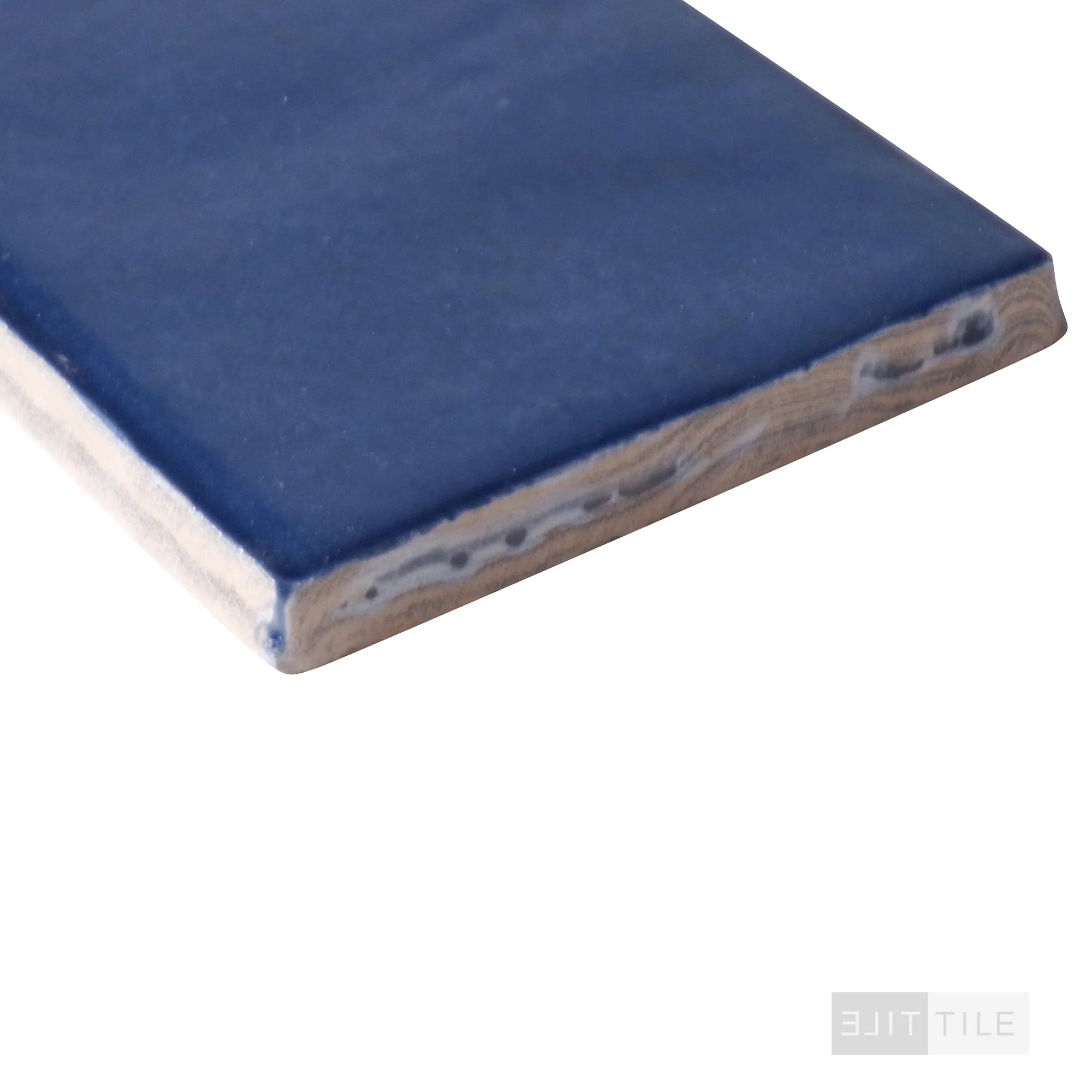 Cloe Glazed Ceramic Field Tile 2-1/2X8 Blue Gloss - Image 4