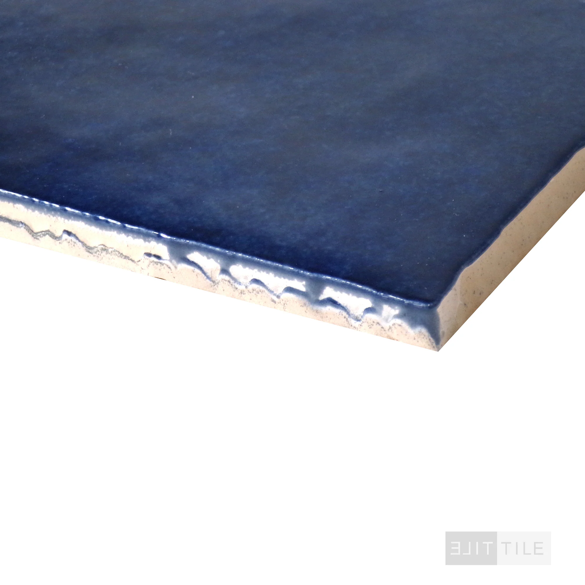 Cloe Glazed Ceramic Field Tile 5X5 Blue Gloss - Image 4