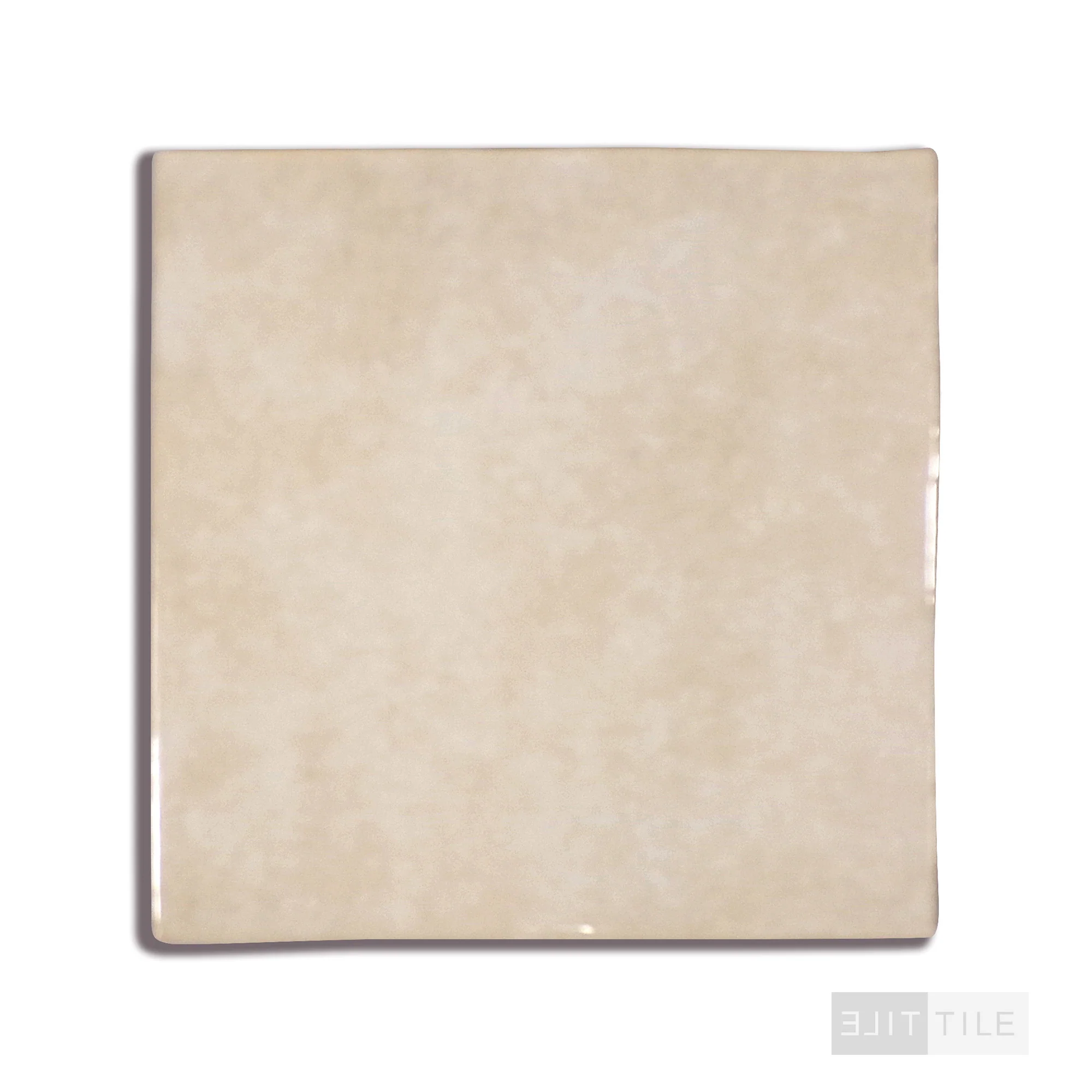 Cloe Glazed Ceramic Field Tile 5X5 Crème Gloss - Image 3