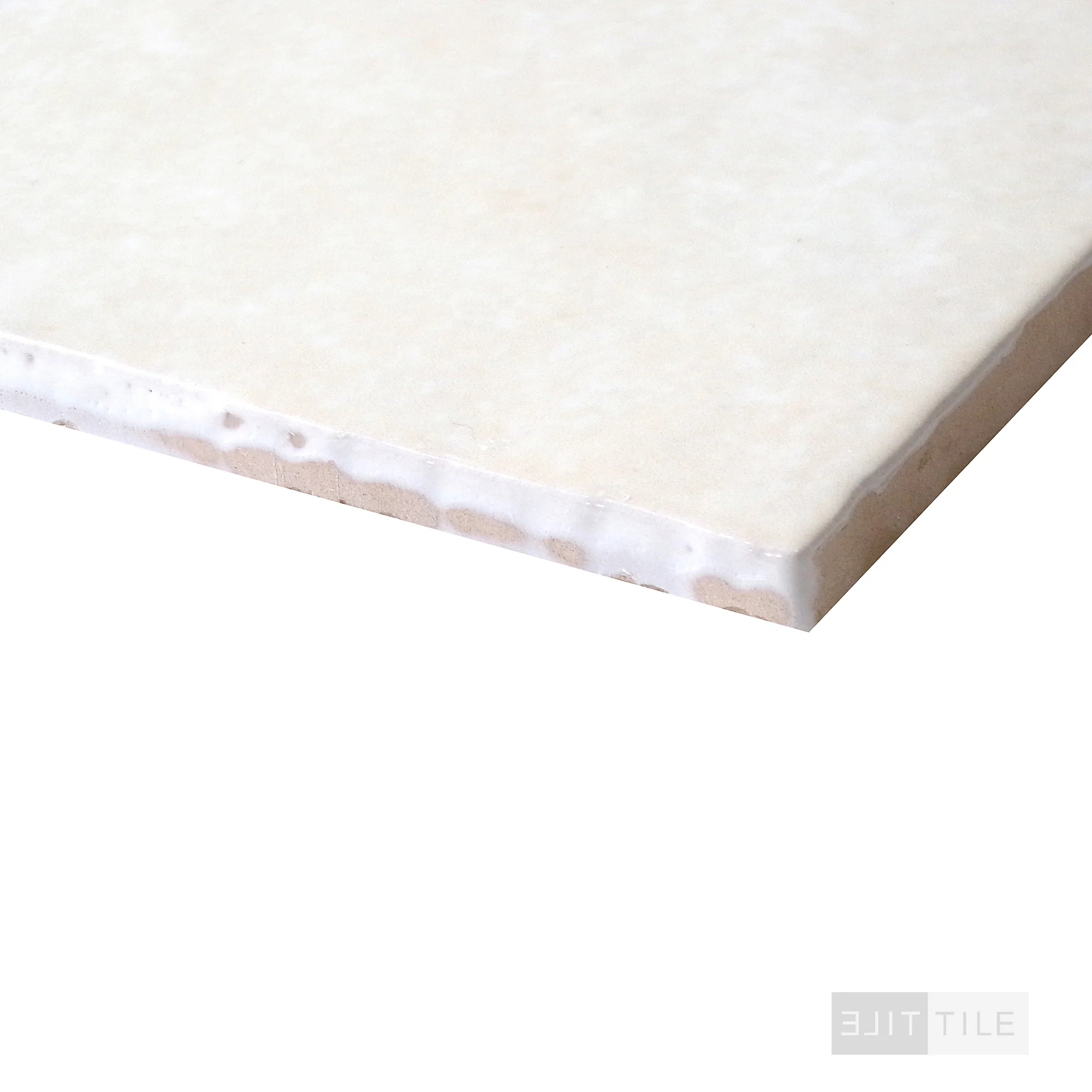 Cloe Glazed Ceramic Field Tile 5X5 Crème Gloss - Image 4