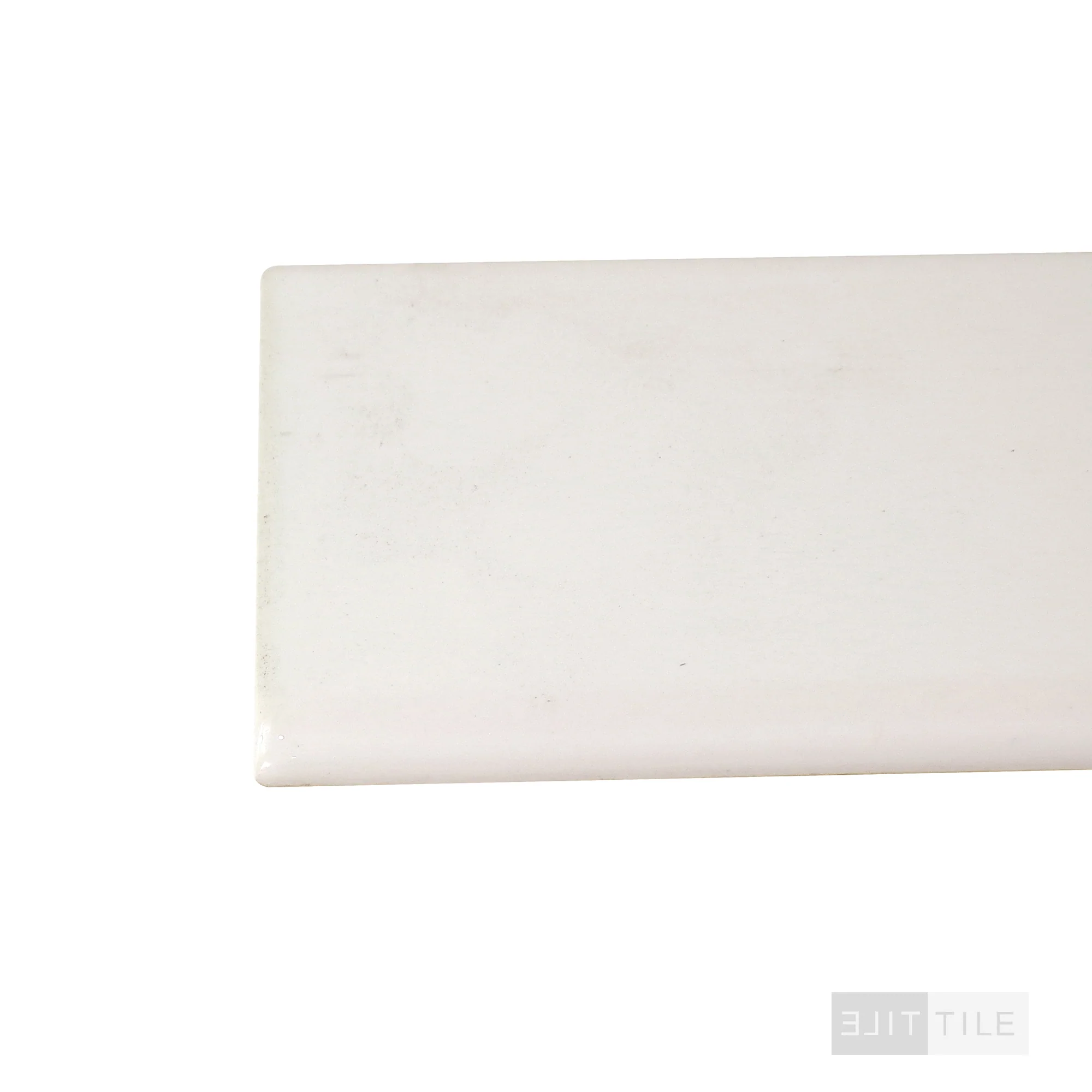 Color Wheel Classic Ceramic Bullnose Right Corner Color 3X6 0100 White - Image 3