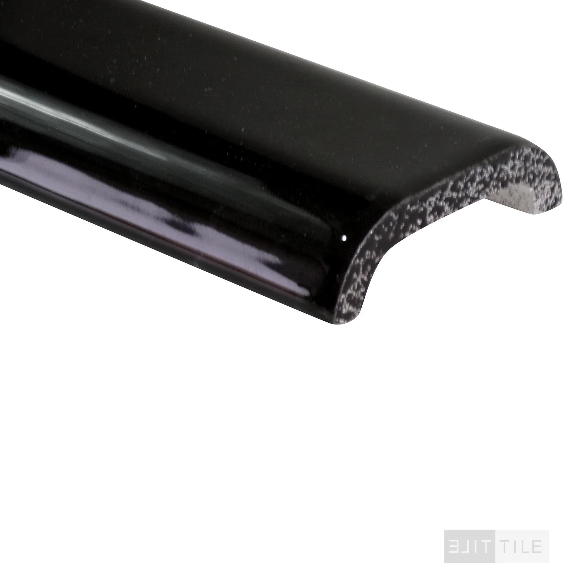Color Wheel Classic Ceramic Shower Curb 2X6 K111 Black - Image 2