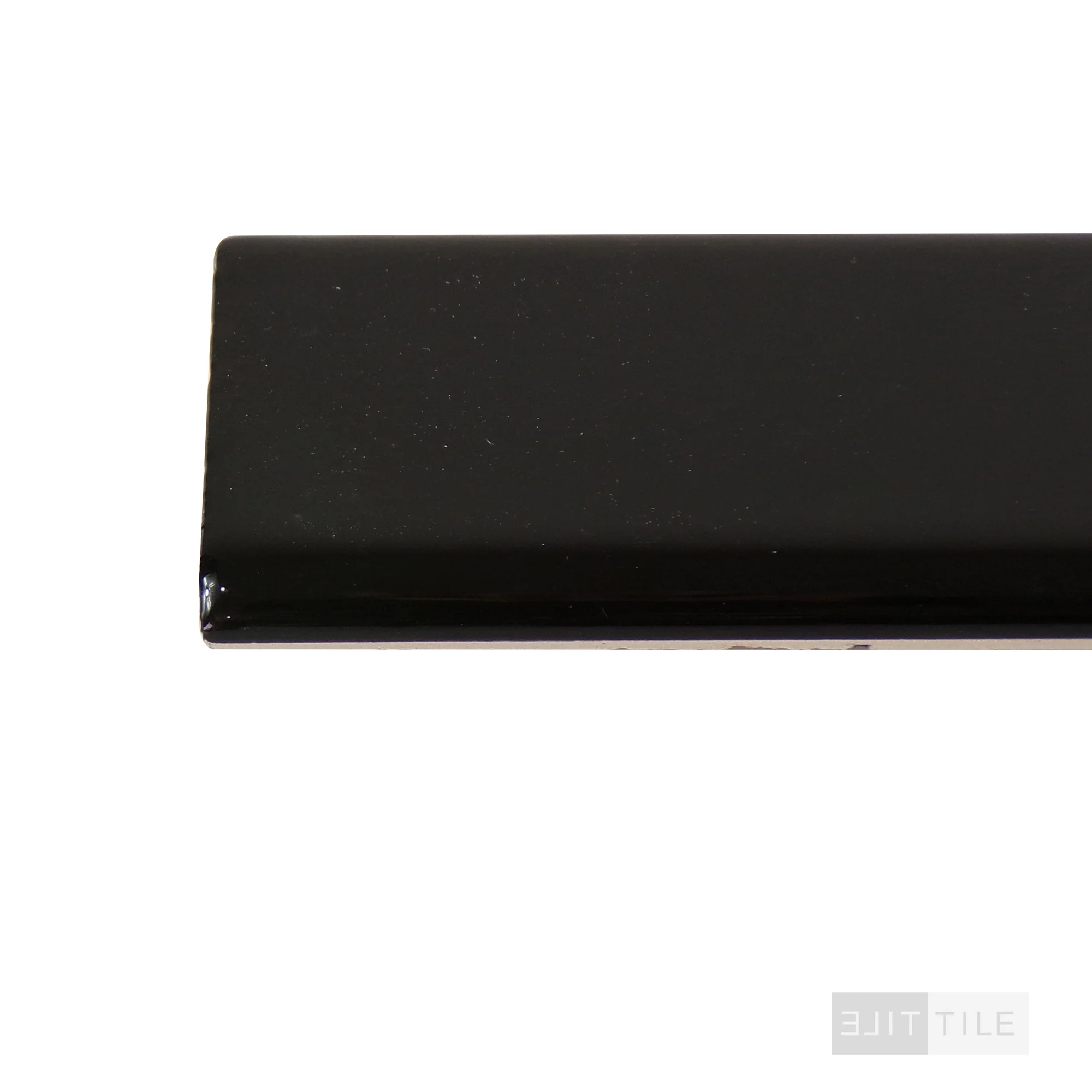 Color Wheel Classic Ceramic Bullnose 2X6 K111 Black Glossy - Image 3