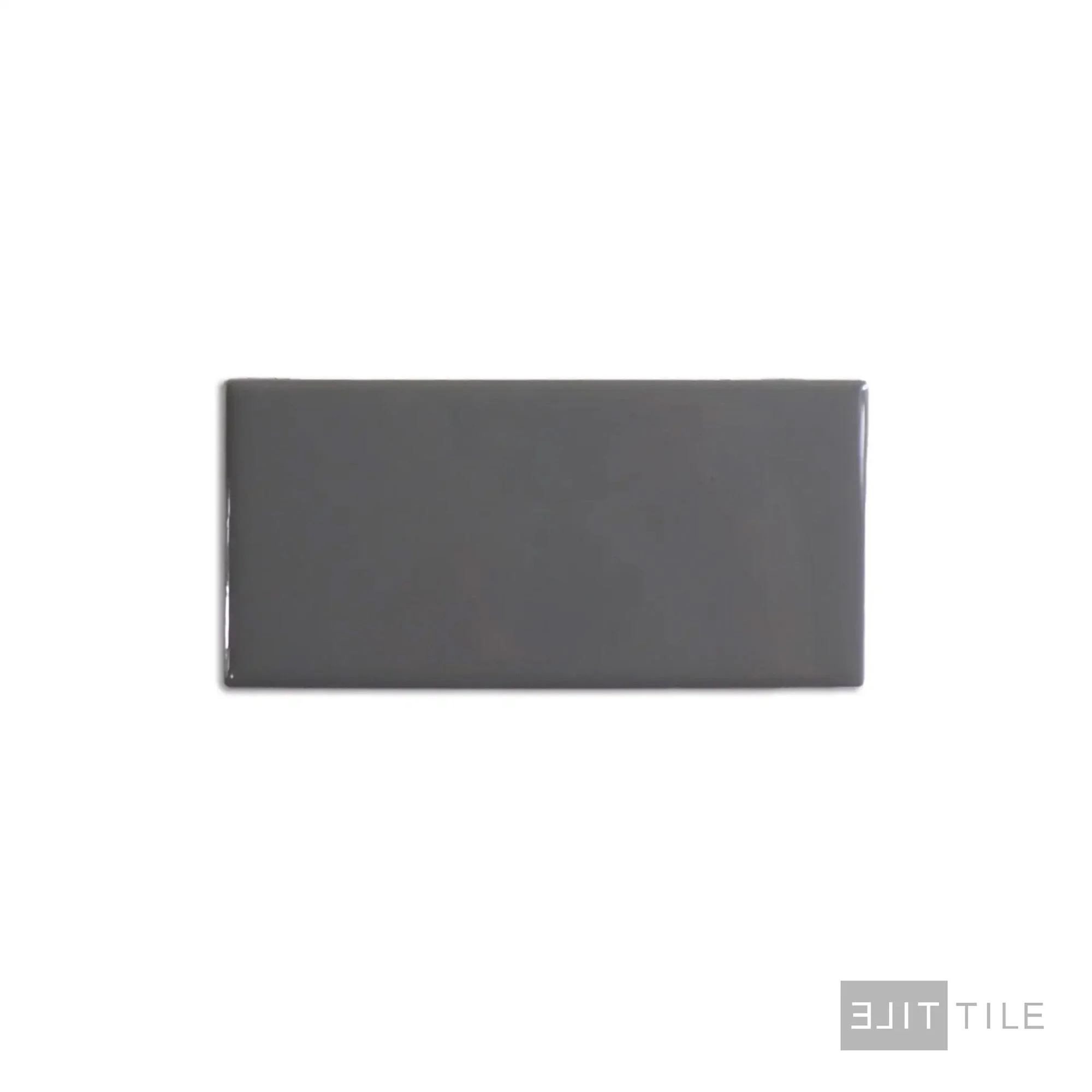 Color Wheel Ceramic Wall Tile 3X6 Suede Gray Glossy