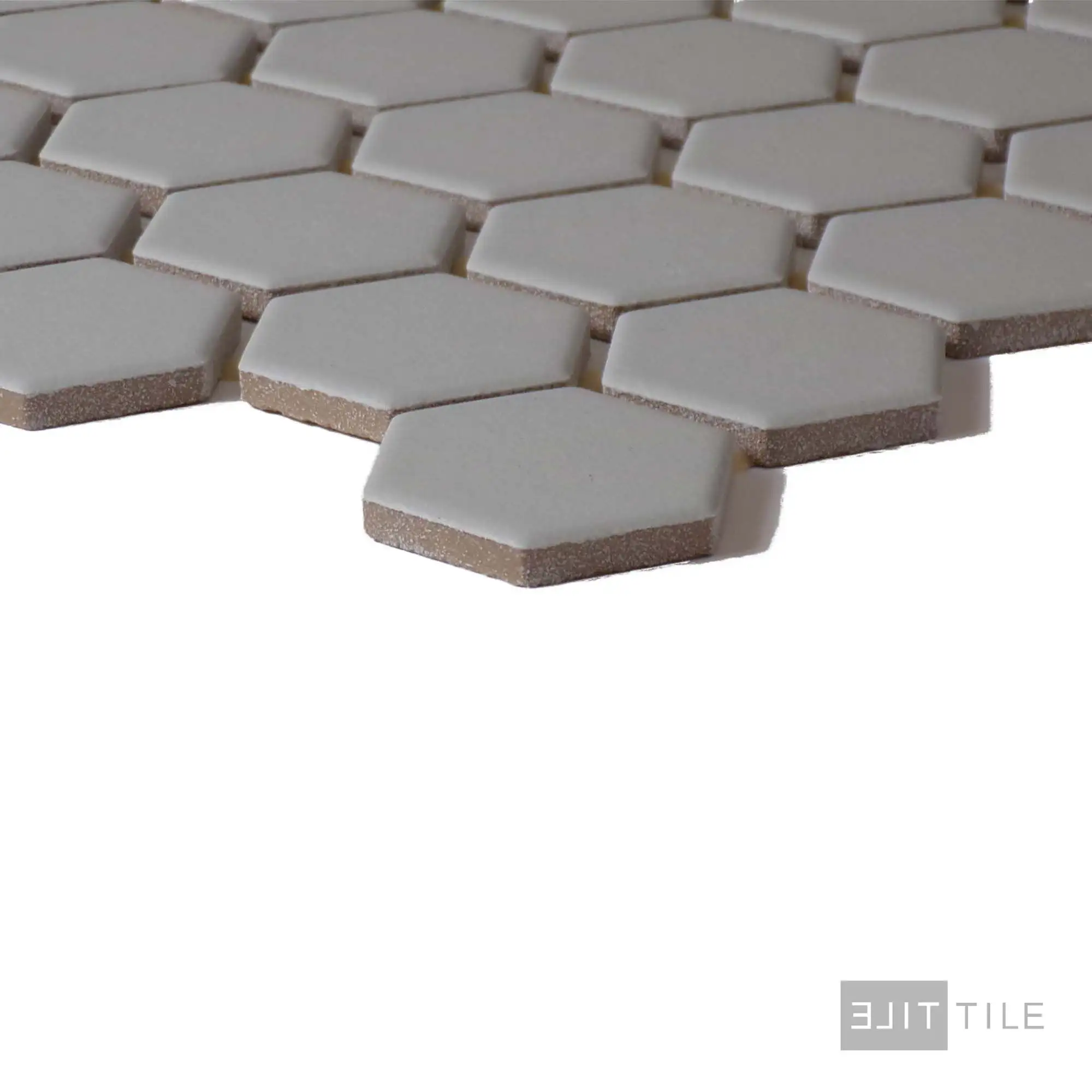 Color Wheel 1.5" Ceramic Mosaic 12X14 Desert Gray Matte - Image 2