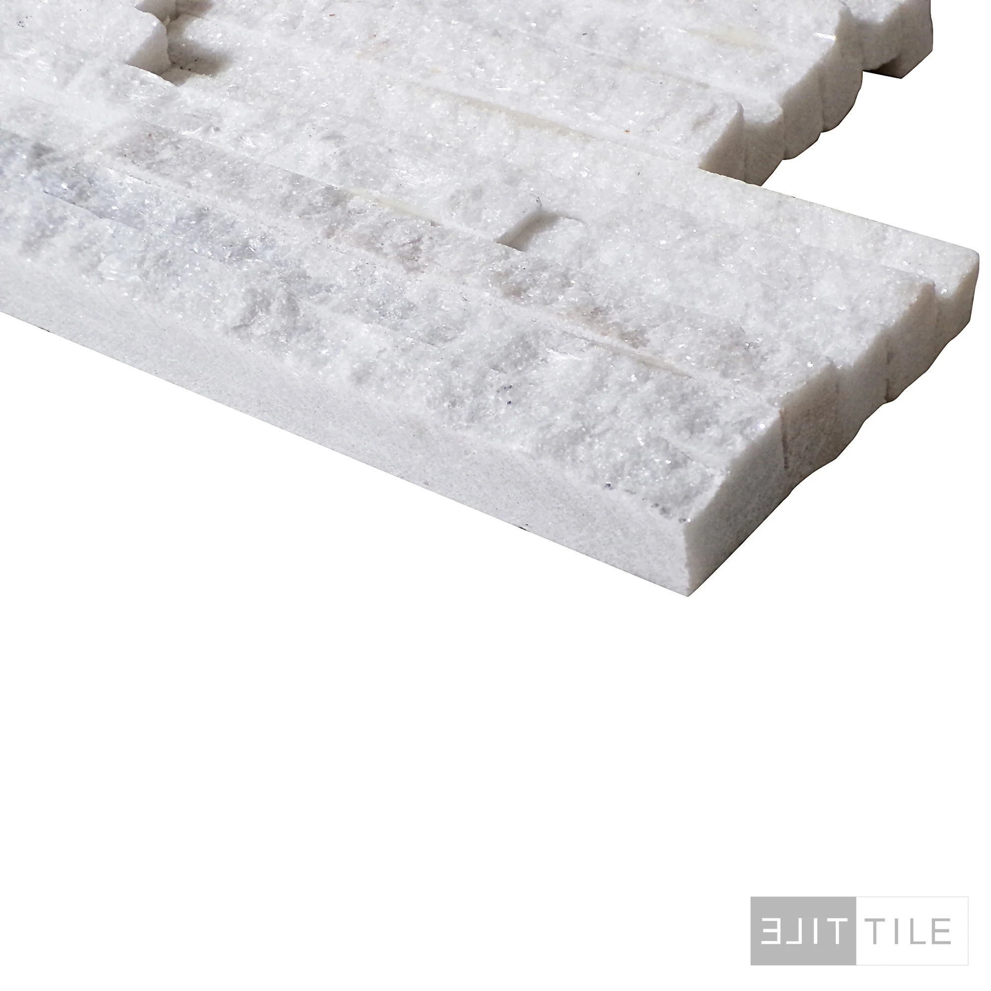 Contemporary Mini Ledgestones Natural Stone 6X24 Snowfall Natural - Image 3