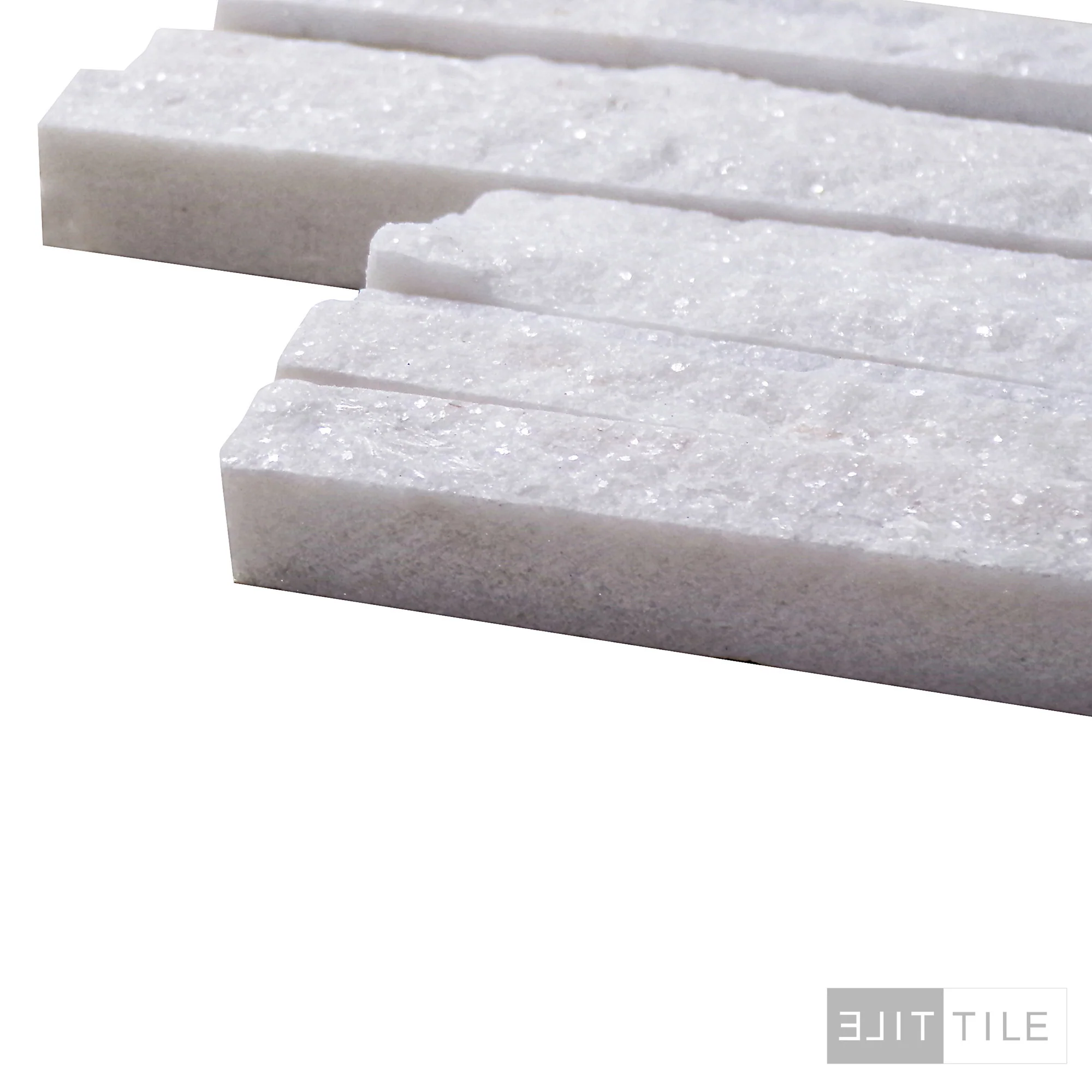 Contemporary Mini Ledgestones Natural Stone 6X24 Snowfall Natural - Image 4