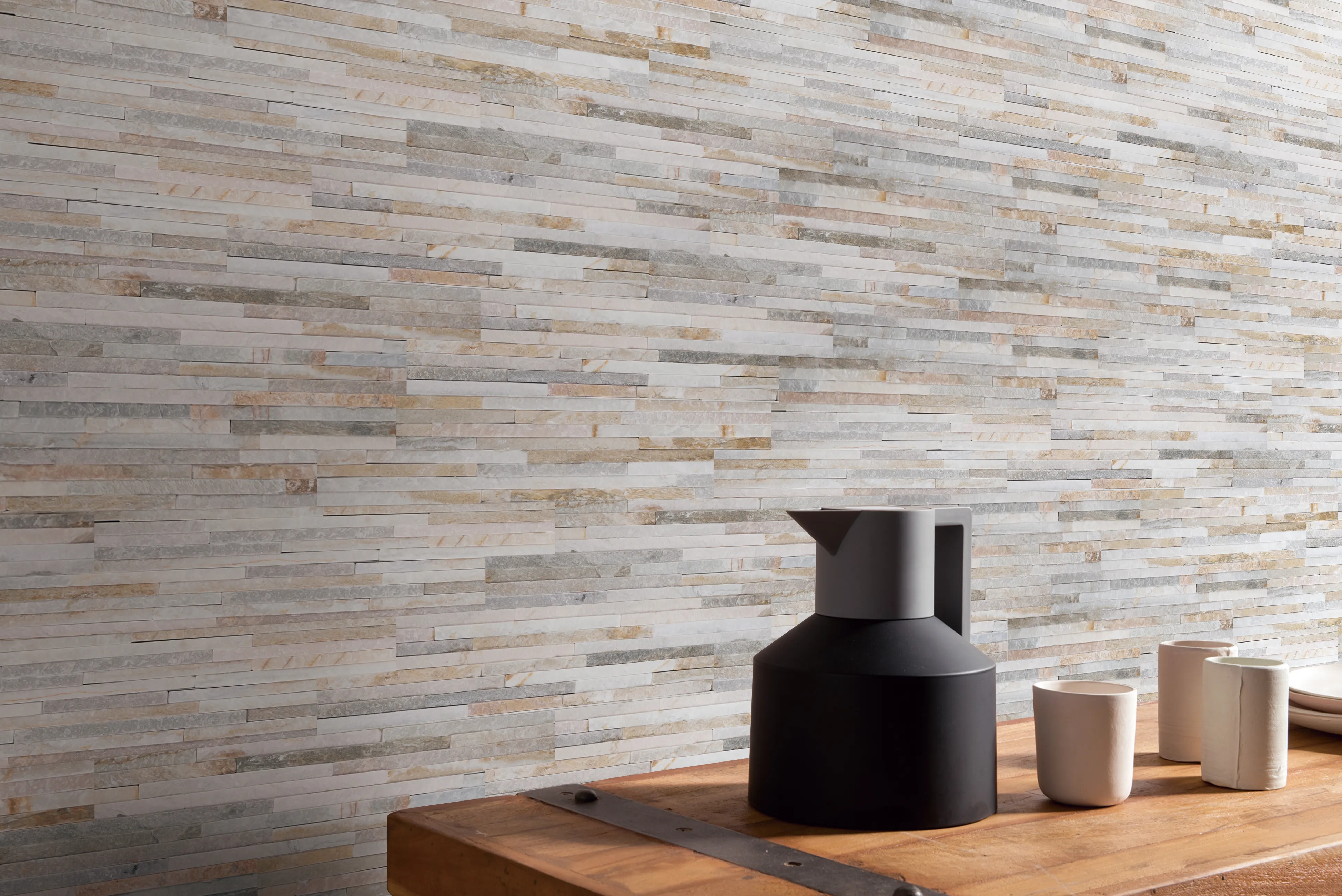Contemporary Mini Ledgestones Natural Stone 6X24 Golden Honey Natural - Image 2