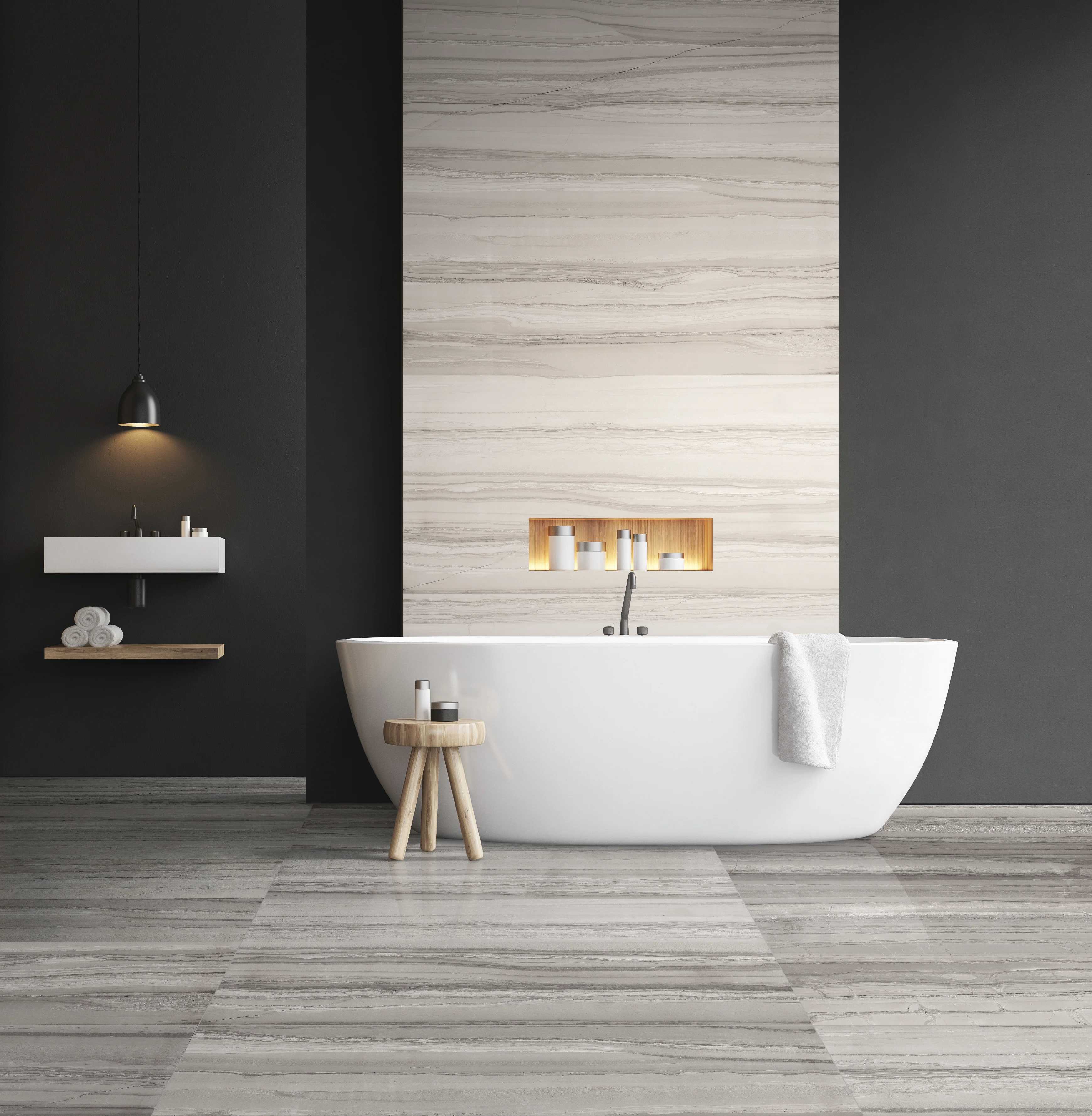 Demira 12X24 Dark Grey Polished - Image 2