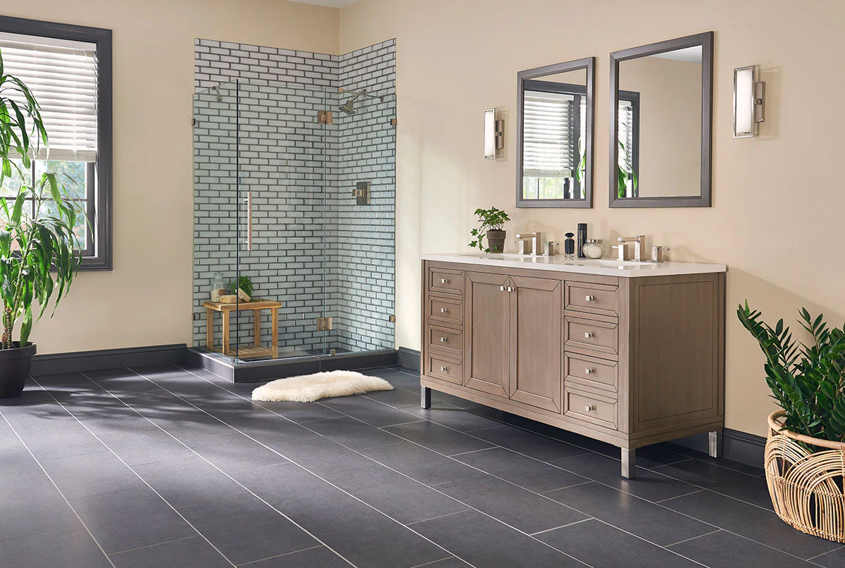 Dimensions Porcelain Field Tile 12X24 Graphite Matte - Image 2