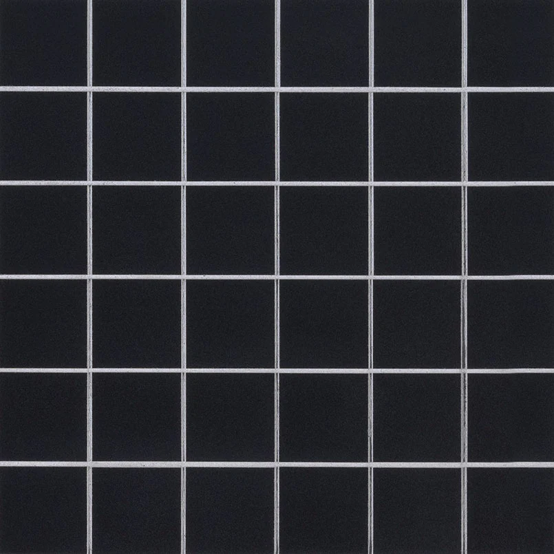Domino 2X2 Porcelain Mosaic 12X12 Black Matte