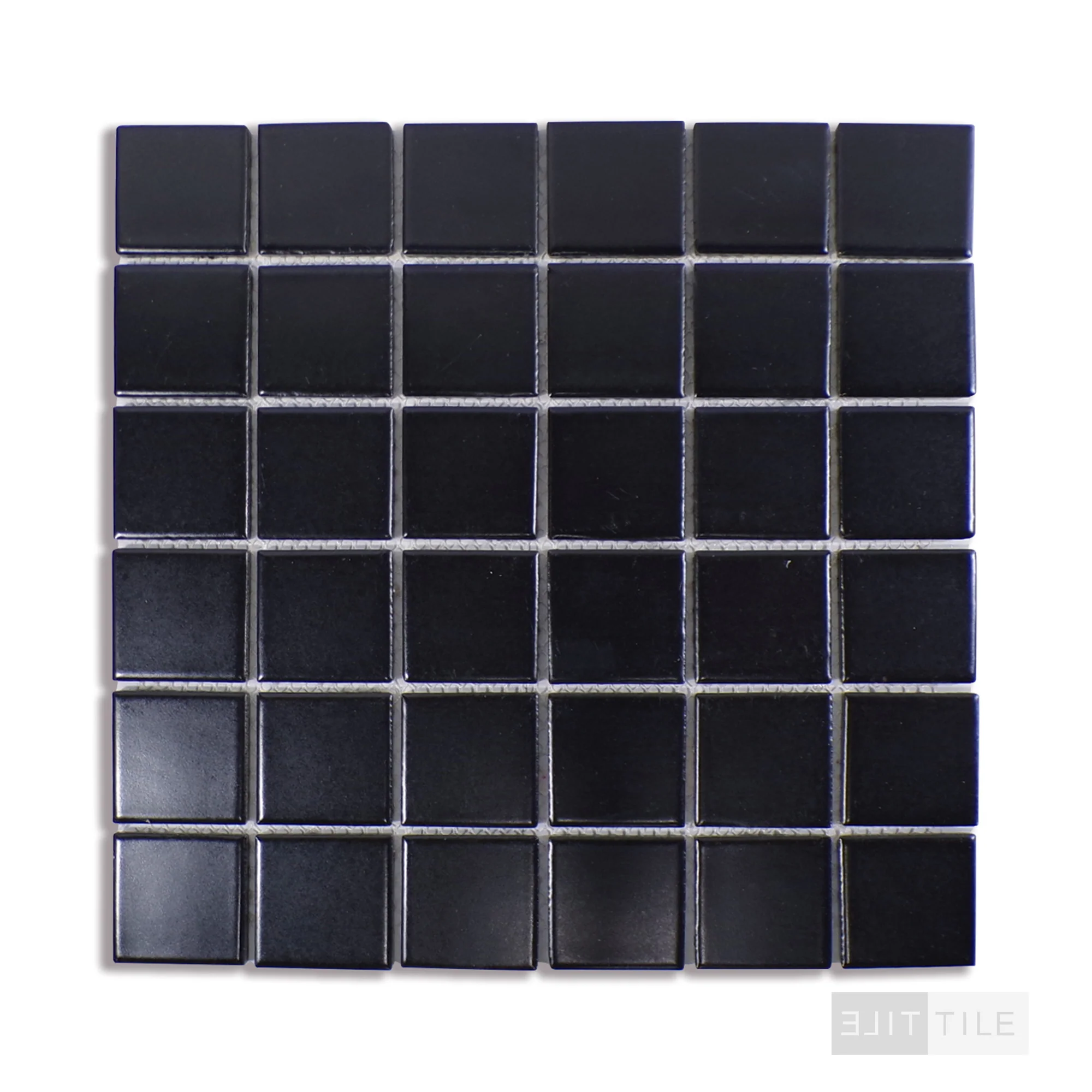 Domino 2X2 Porcelain Mosaic 12X12 Black Matte - Image 2