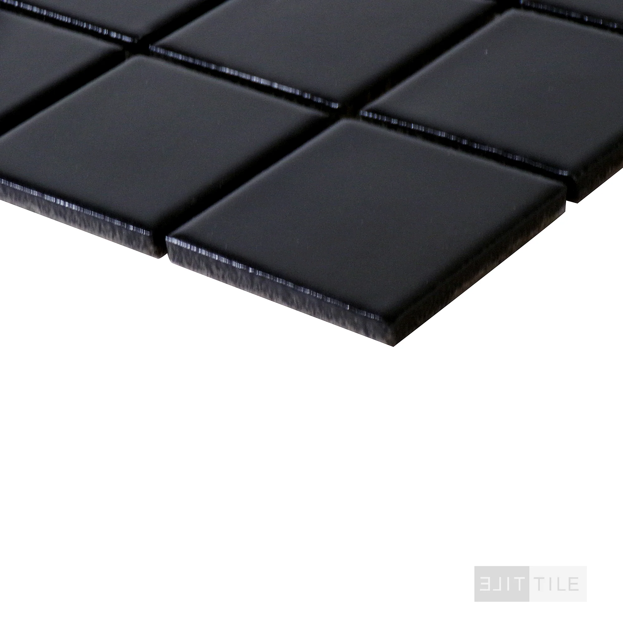 Domino 2X2 Porcelain Mosaic 12X12 Black Matte - Image 3