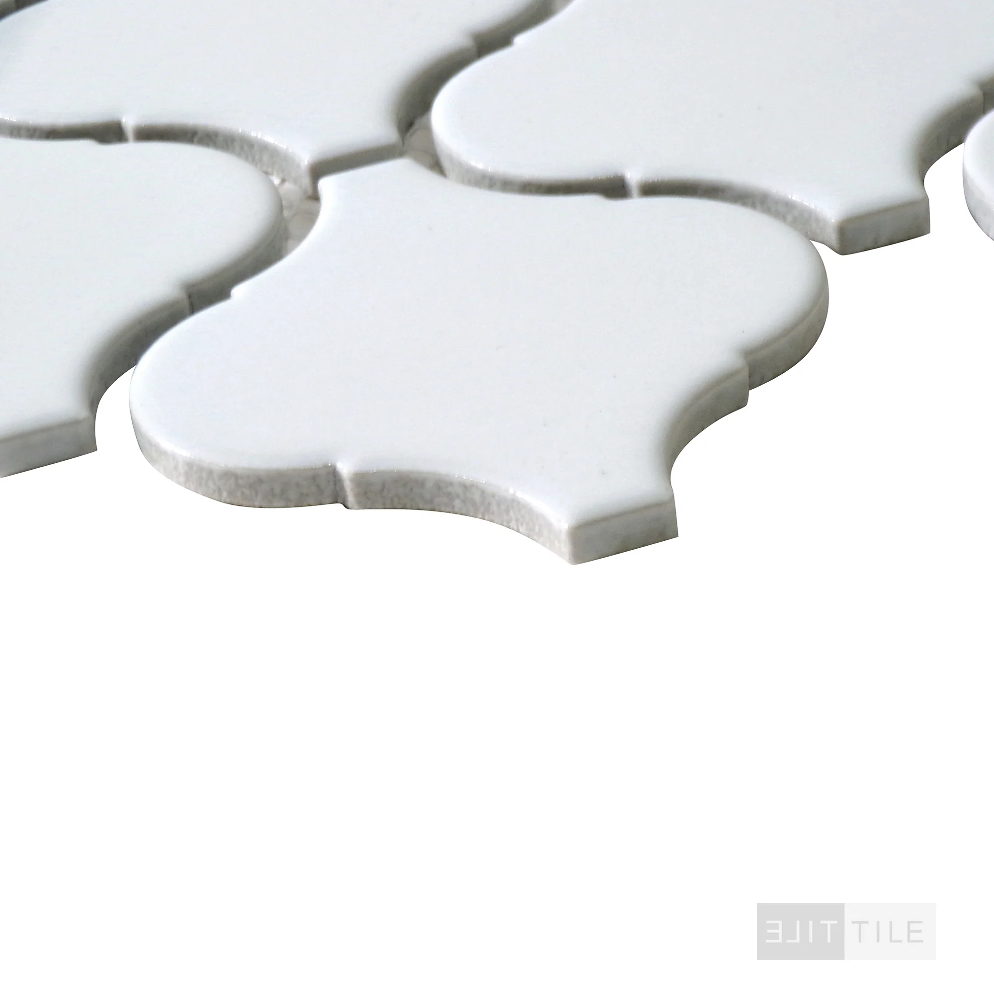 Domino Arabesque Porcelain Mosaic Misc. White Matte - Image 4