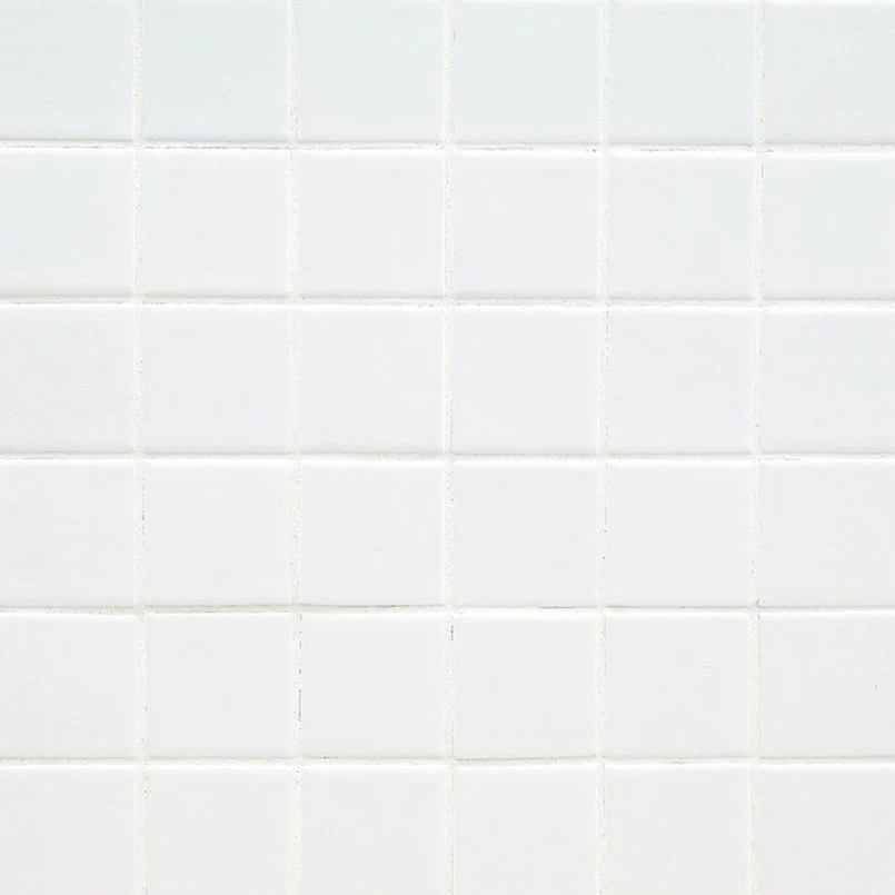 Domino 2X2 Porcelain Mosaic 12X12 White Polished