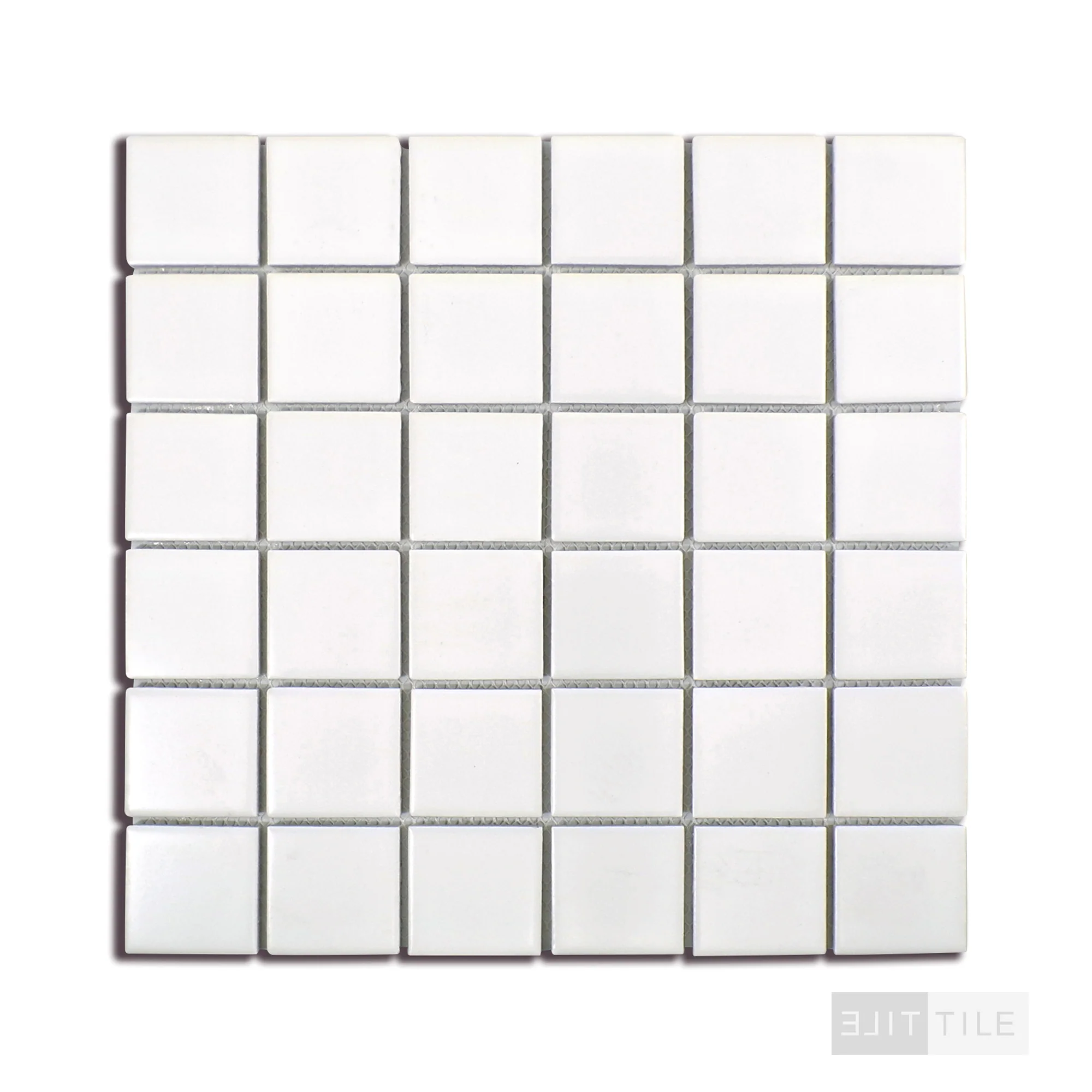 Domino 2X2 Porcelain Mosaic 12X12 White Polished - Image 3