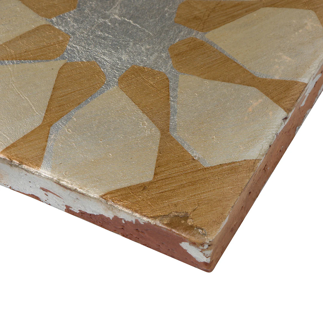 Duquesa Fez Deco 4-5/8X4-5/8 Silver Blend Metallic - Image 4