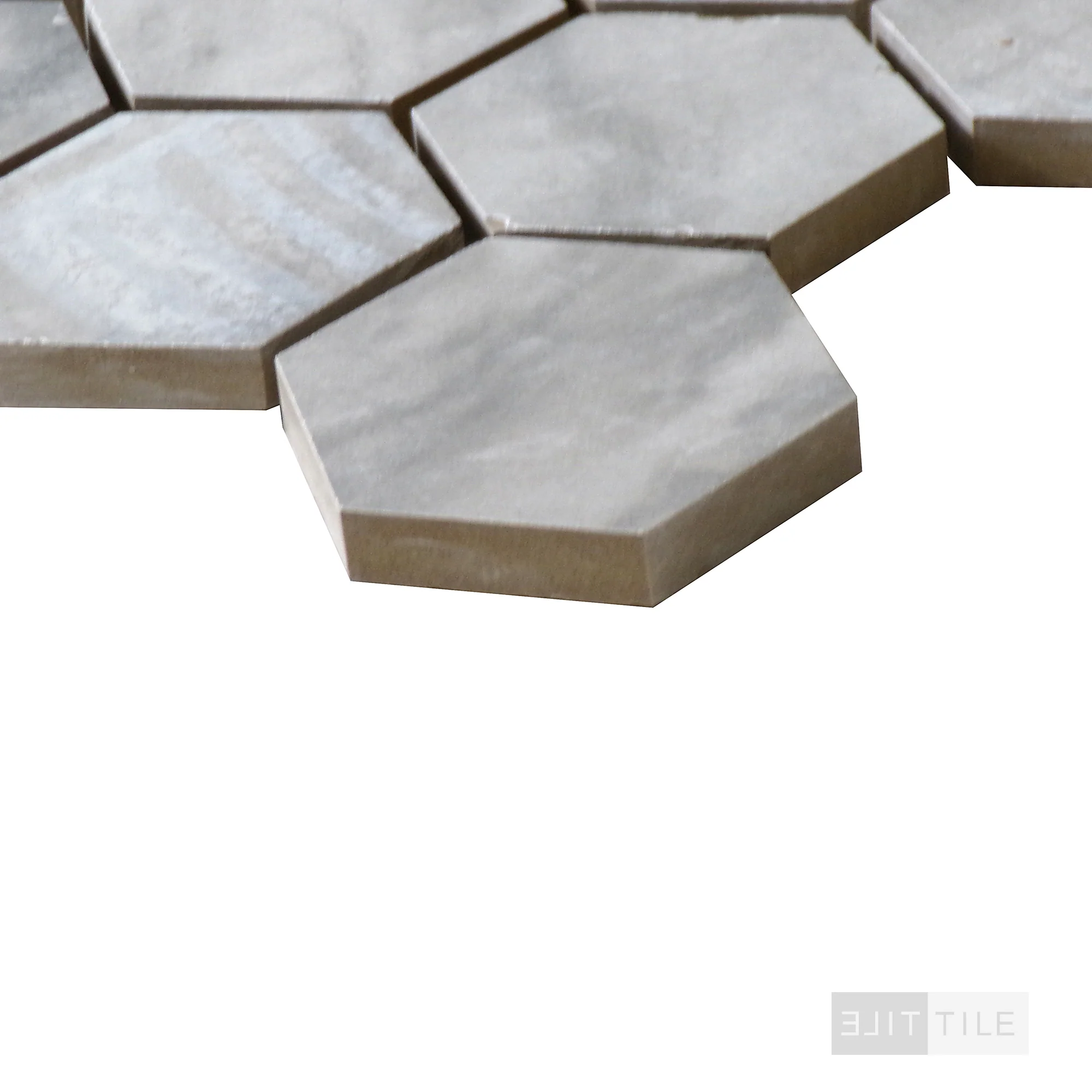 Eden 2X2 Hexagon Porcelain Mosaic 12X12 Bardiglio Matte - Image 4