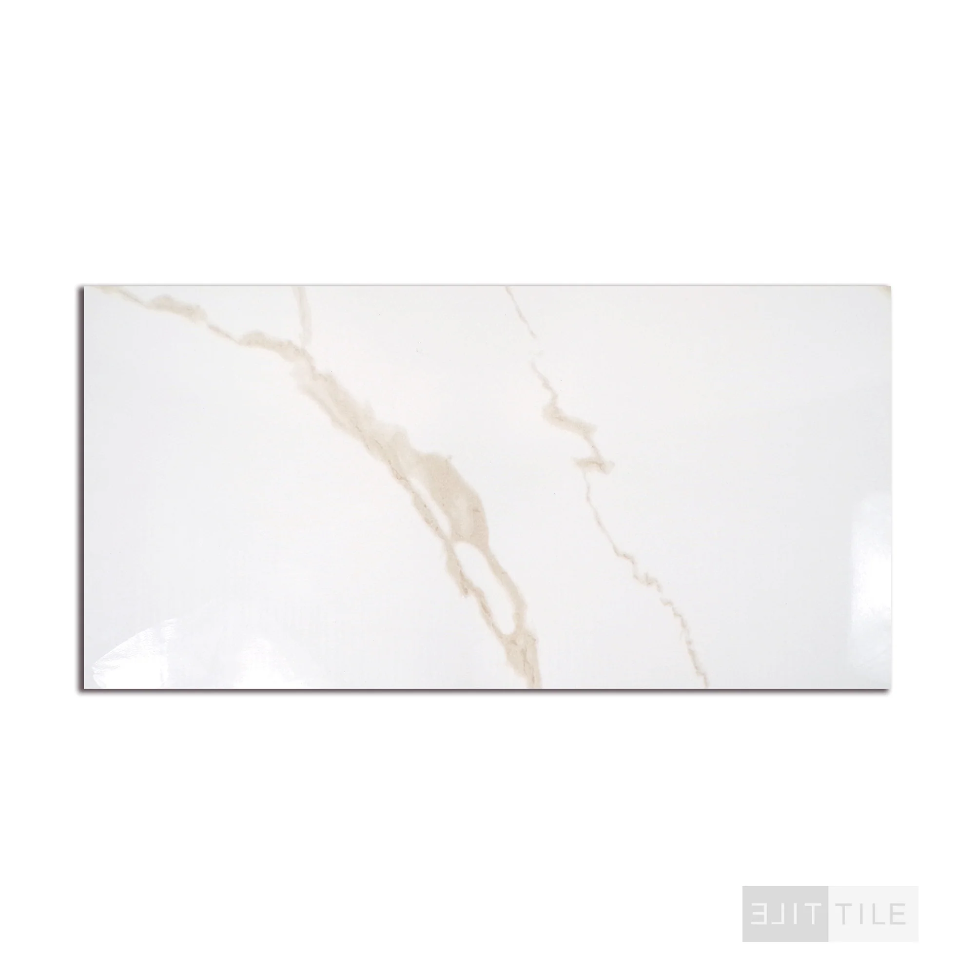 Eden Porcelain Field Tile 12X24 Calacatta Polished - Image 3