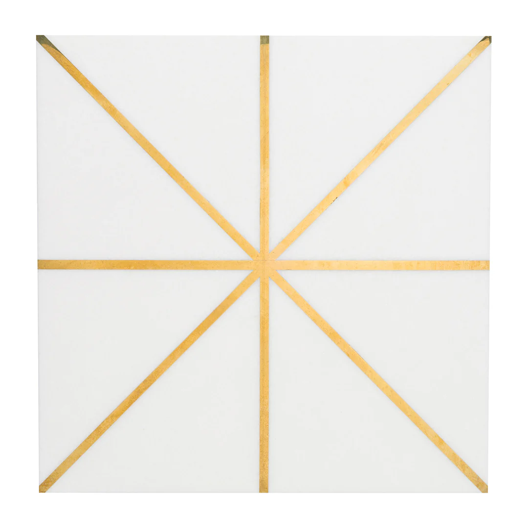 Ellington Carlyle Deco 12X12 Cotton/Brass Honed - Image 3