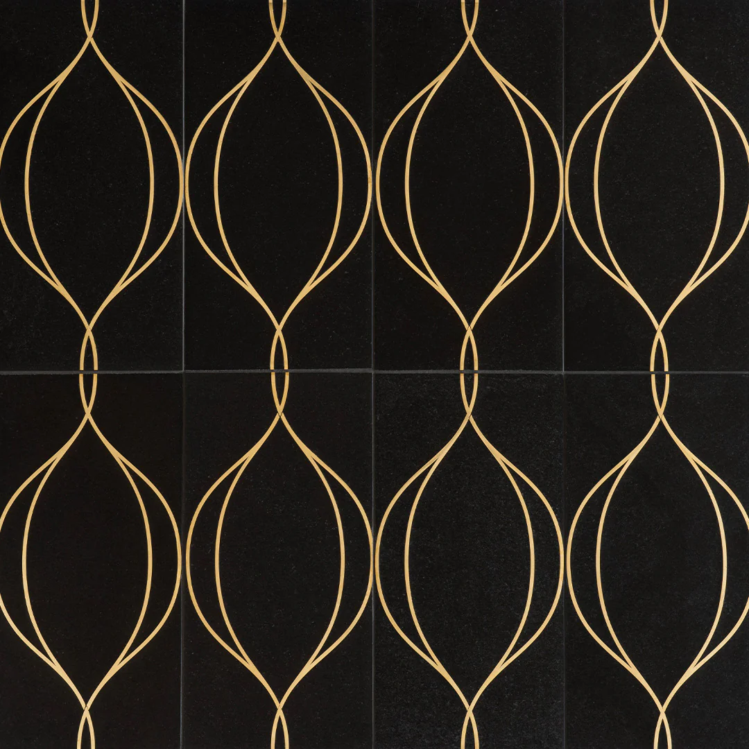 Ellington Swing Deco 6X12 Ebony/Brass Polished