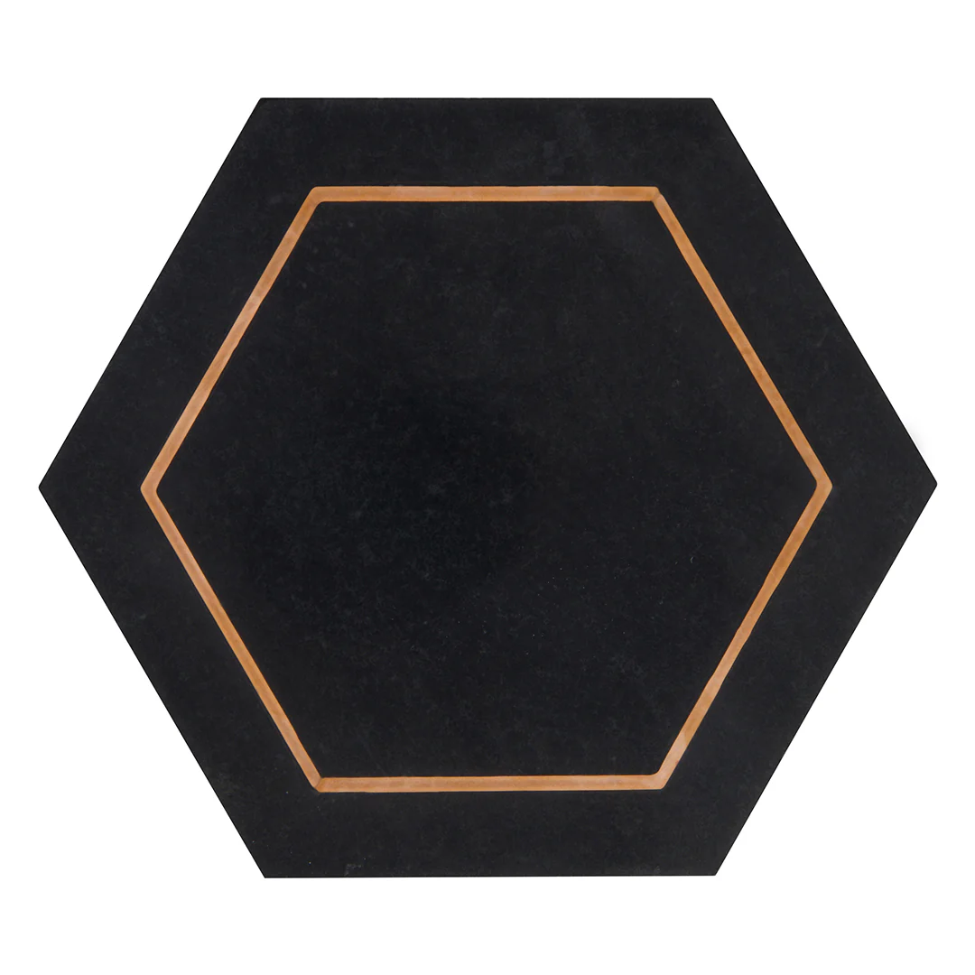 Ellington Savoy Deco 5-1/4X4-1/2 Ebony/Copper Honed - Image 2