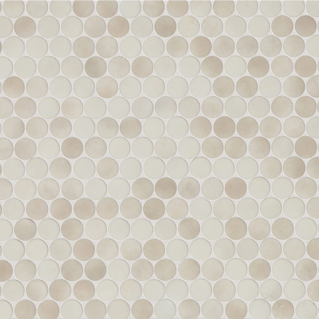 Emersyn Lane Circle Mosaic 12X12 Fawn Fibre Matte