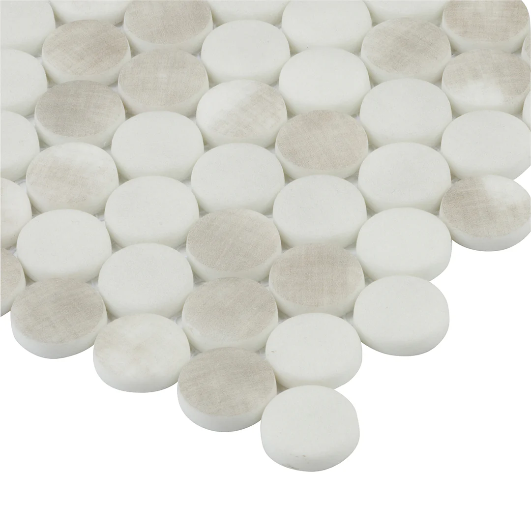 Emersyn Lane Circle Mosaic 12X12 Terrace Tweed Matte - Image 4