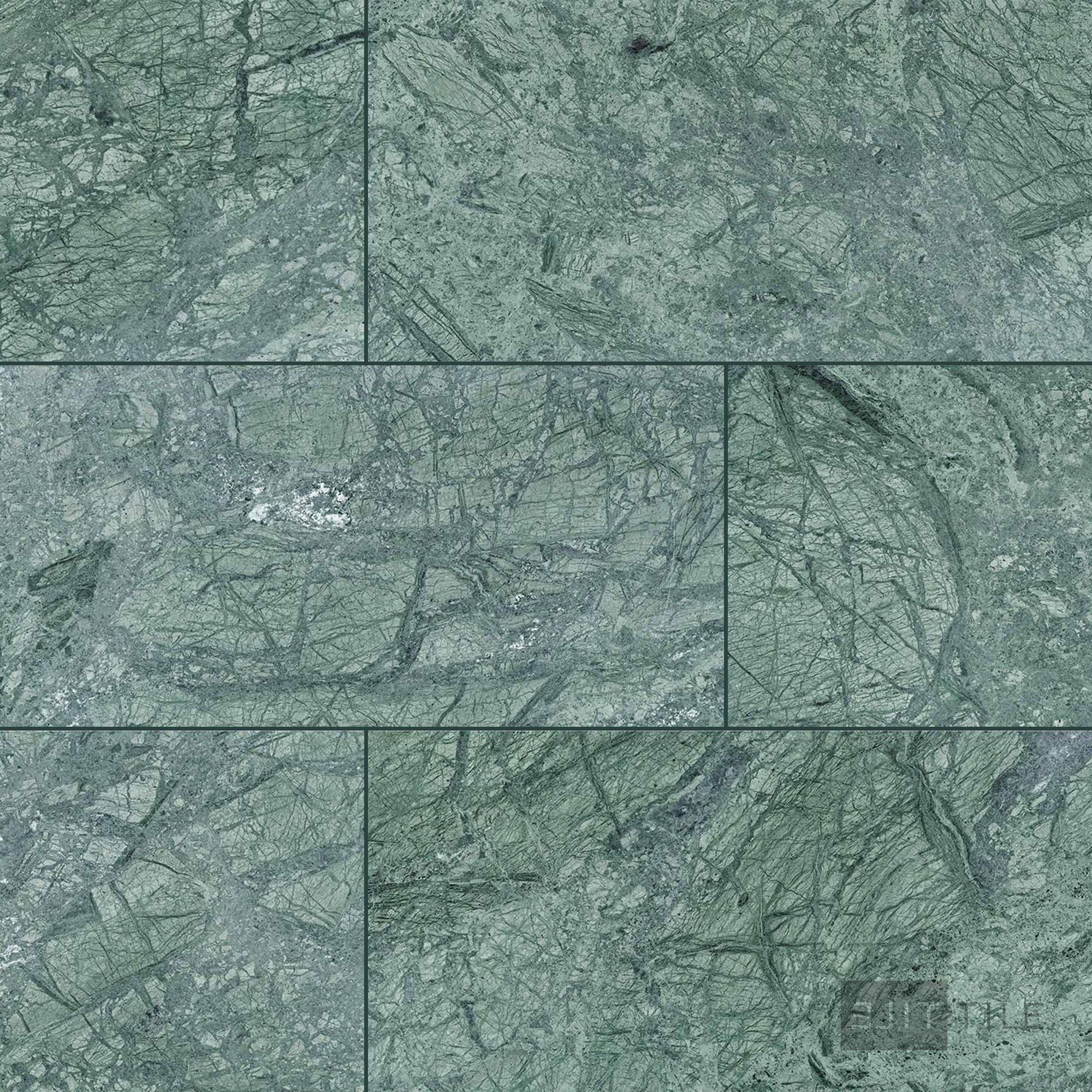 Empress Green Marble 12X24 Honed