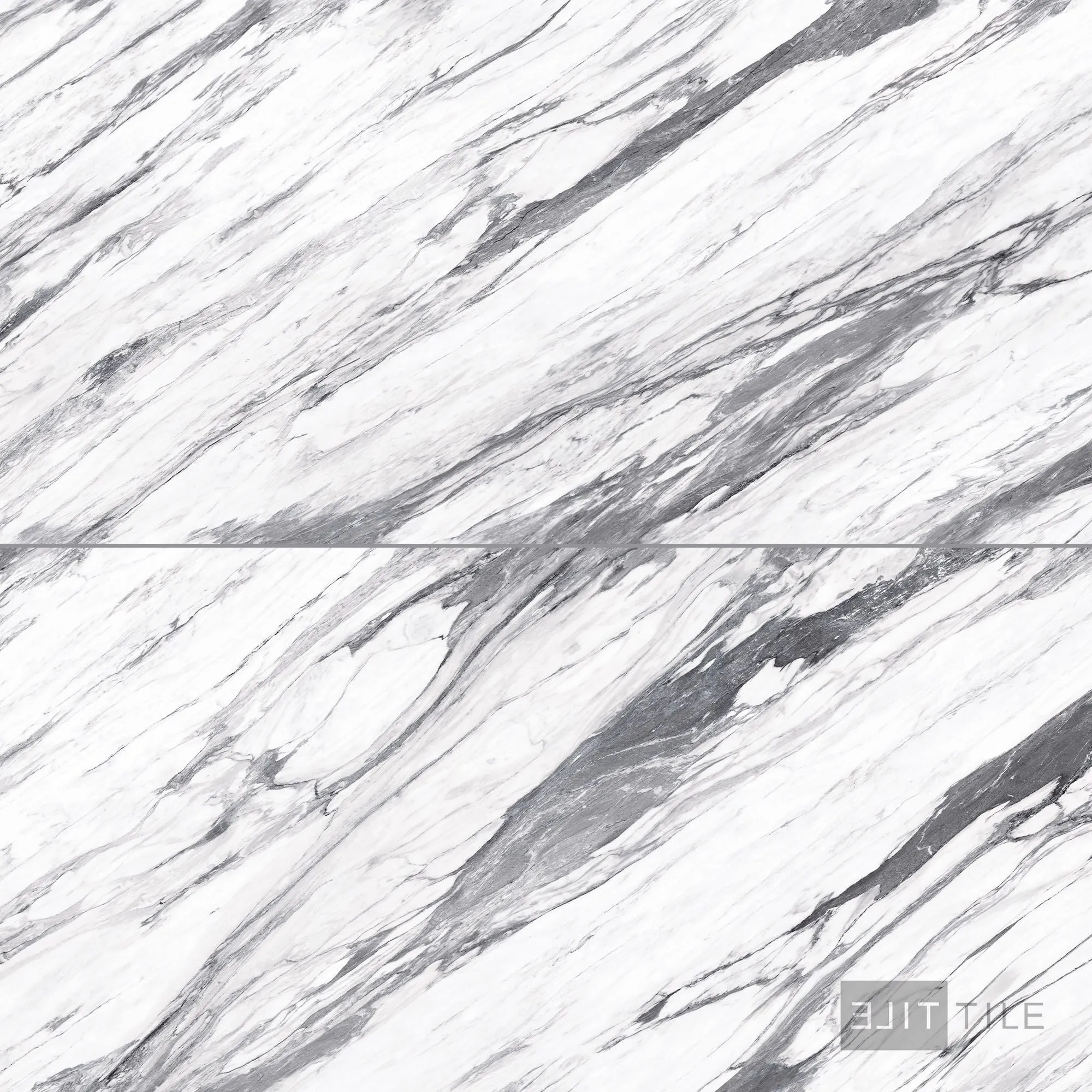 Exotic Stone Cosmopolitan Porcelain Large Format Field Tile 24X48 Statuario Fantastico Polished