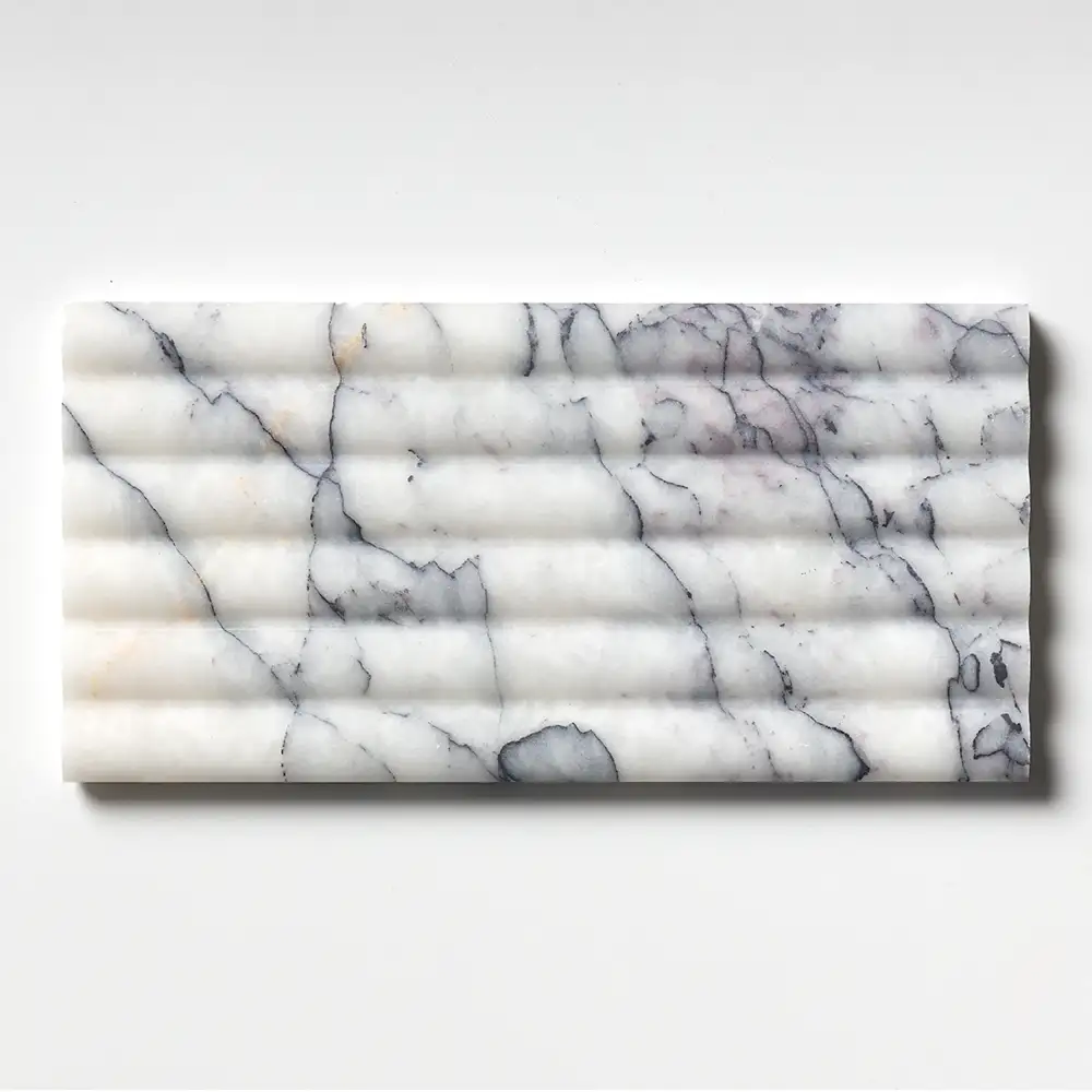 Fluted Tile 6X12 Lilac Honed - Image 2