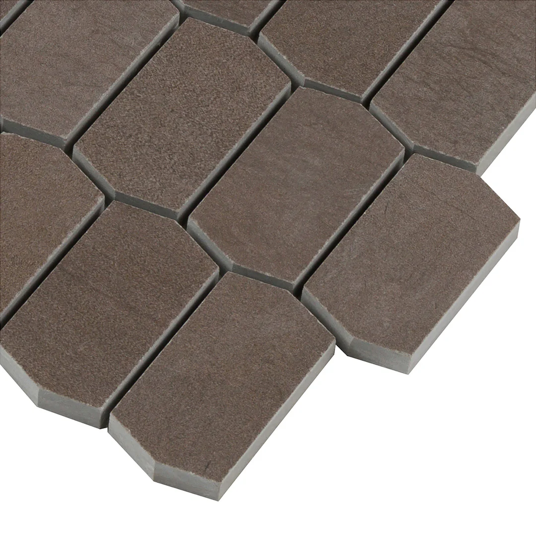 Foussana Picket Mosaic 12-3/8X12-1/2 Grey Brushed - Image 3