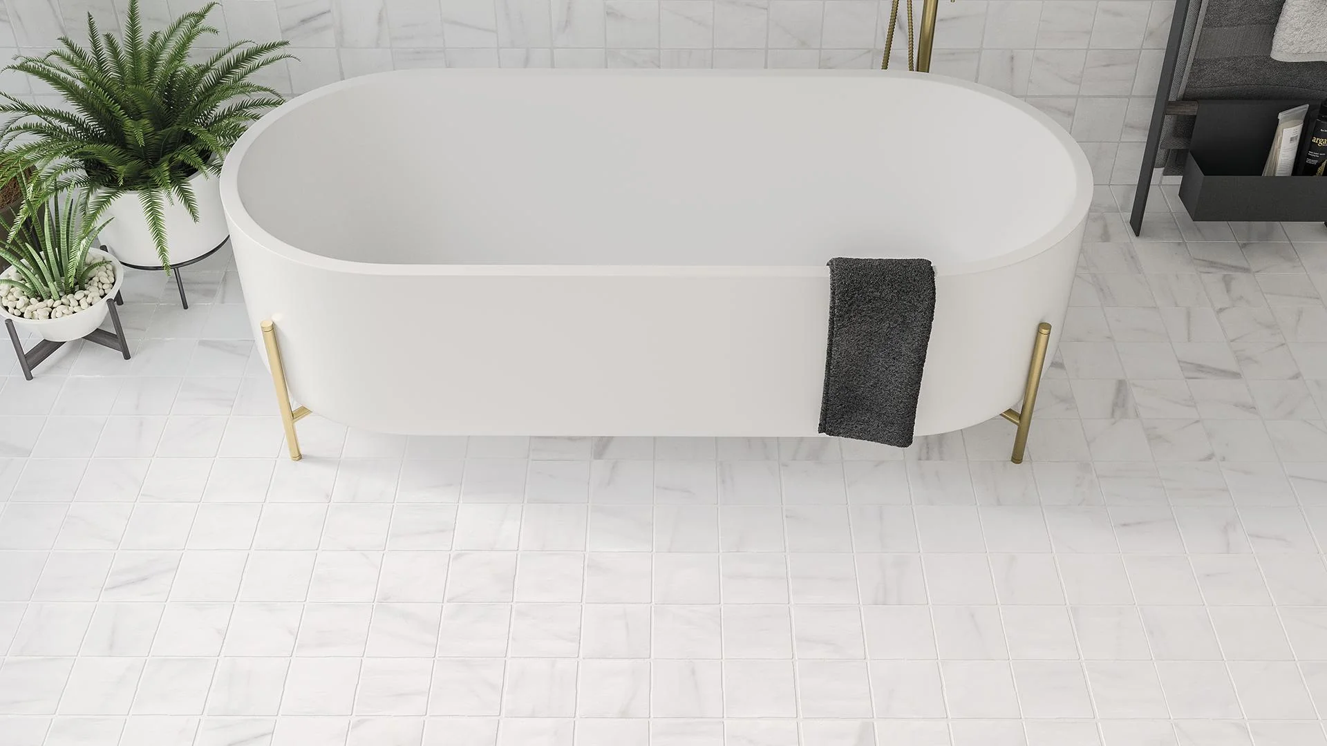 Gea Matte 4.7X4.7 Calacatta - Image 2