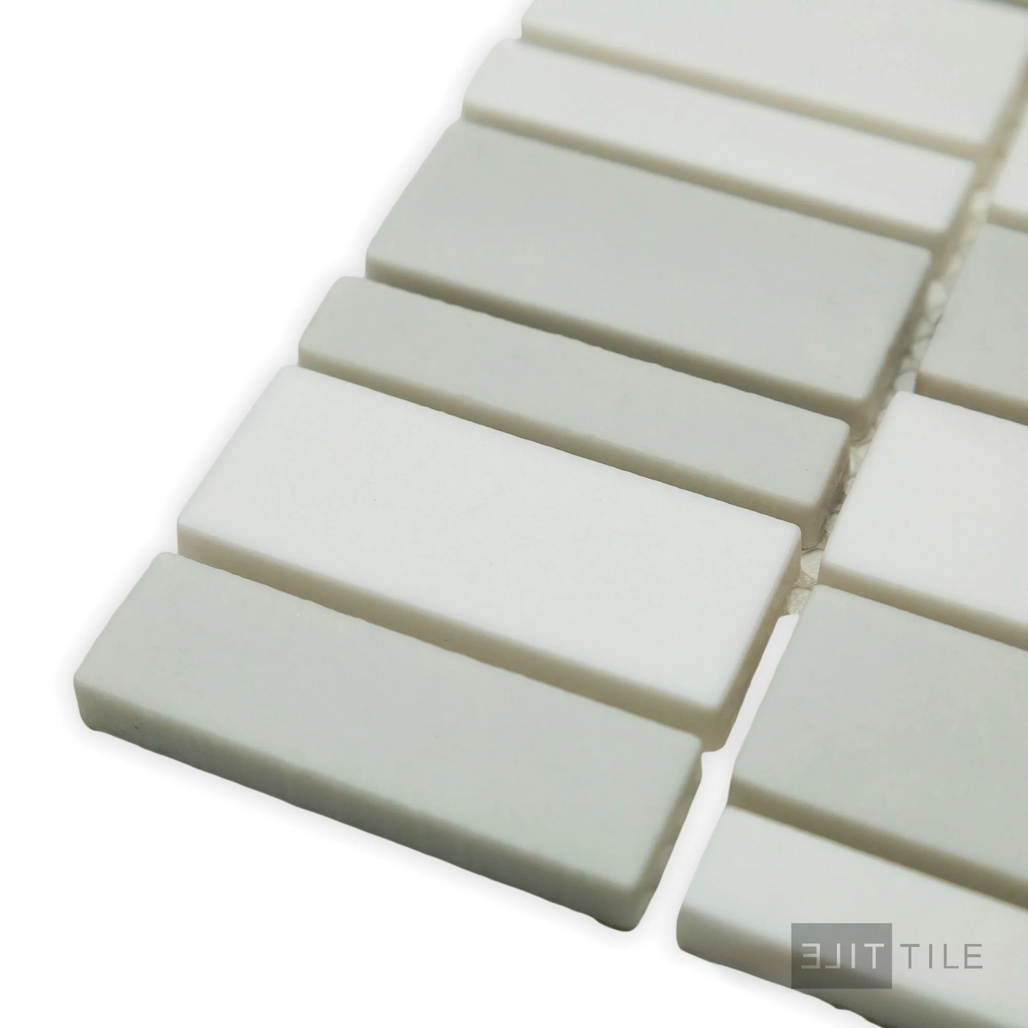 Geometro Barcode Puzzle Rectangle Matte Recycled Glass Mosaic - Image 4