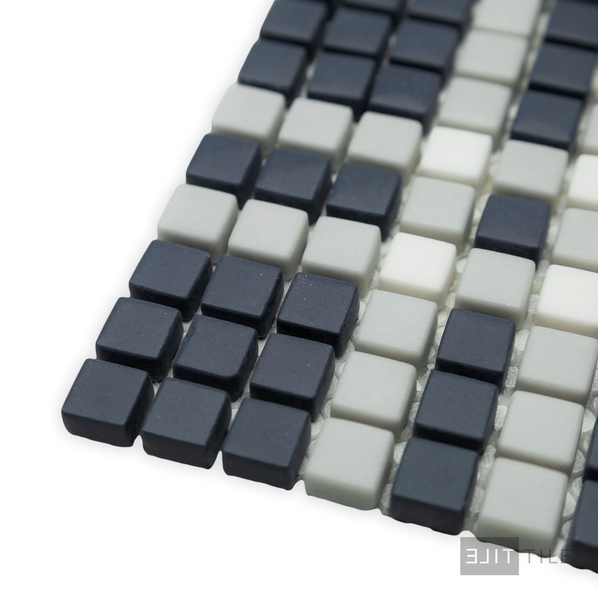 Geometro Highland Bristol Matte Recycled Glass Mosaic - Image 4