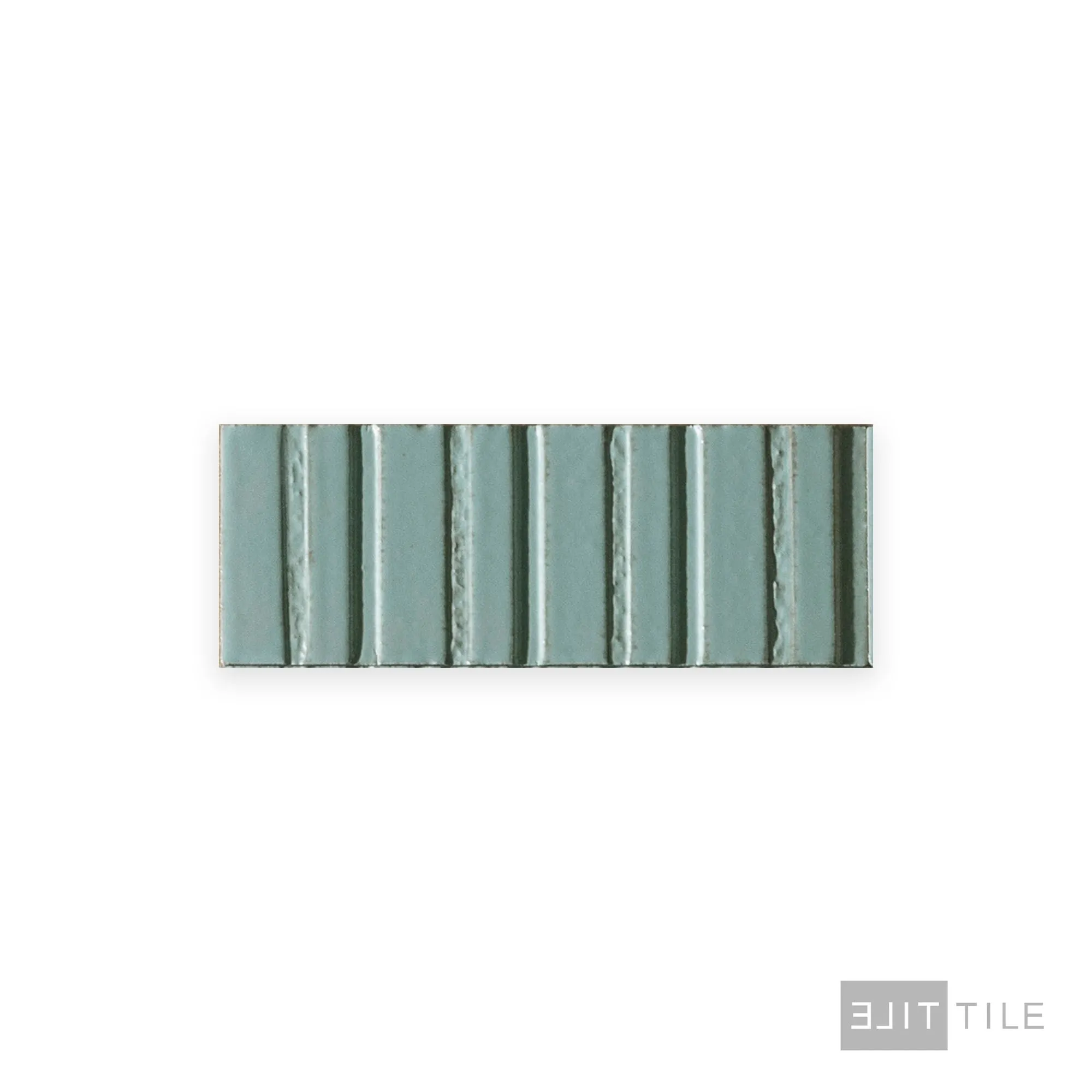 Glace Struttura Raye Deco 3X8 Turchese Glossy - Image 3