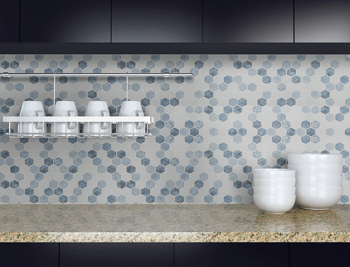 Vista Azul Hexagon Mosaic - Image 2