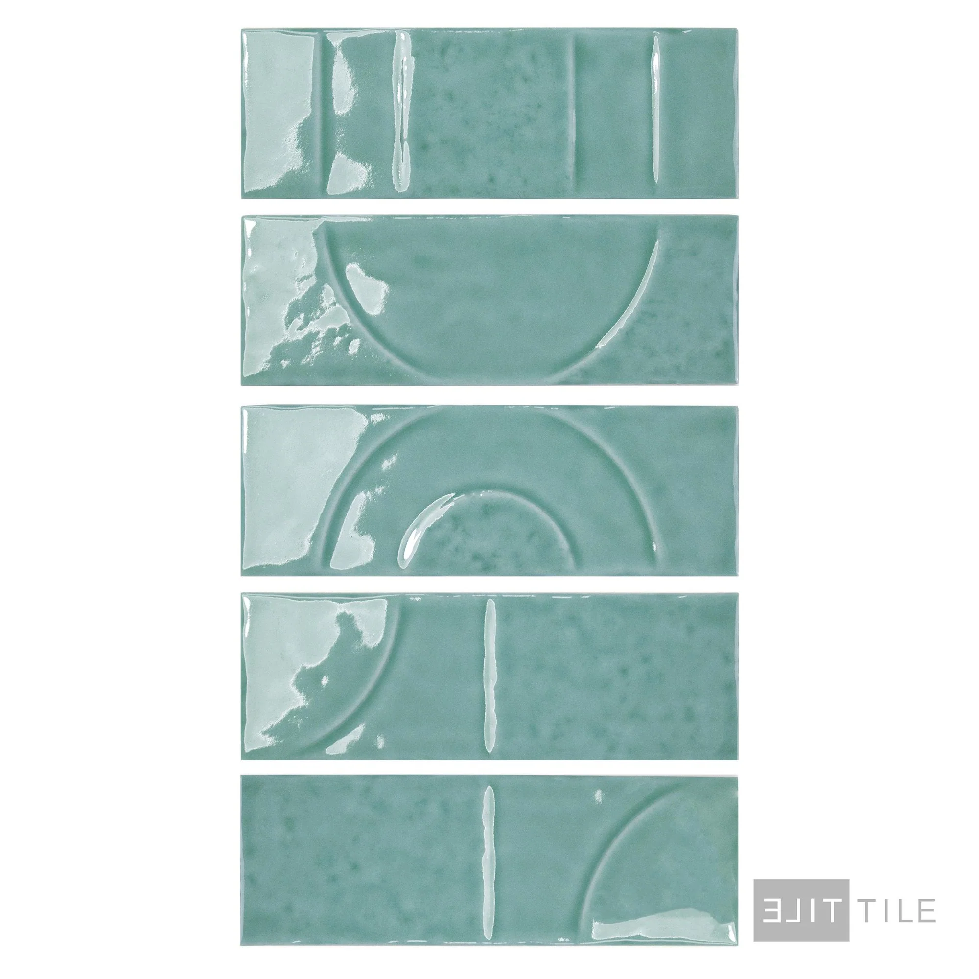 Hammer Decor Glossy 2X6 Aqua - Image 4