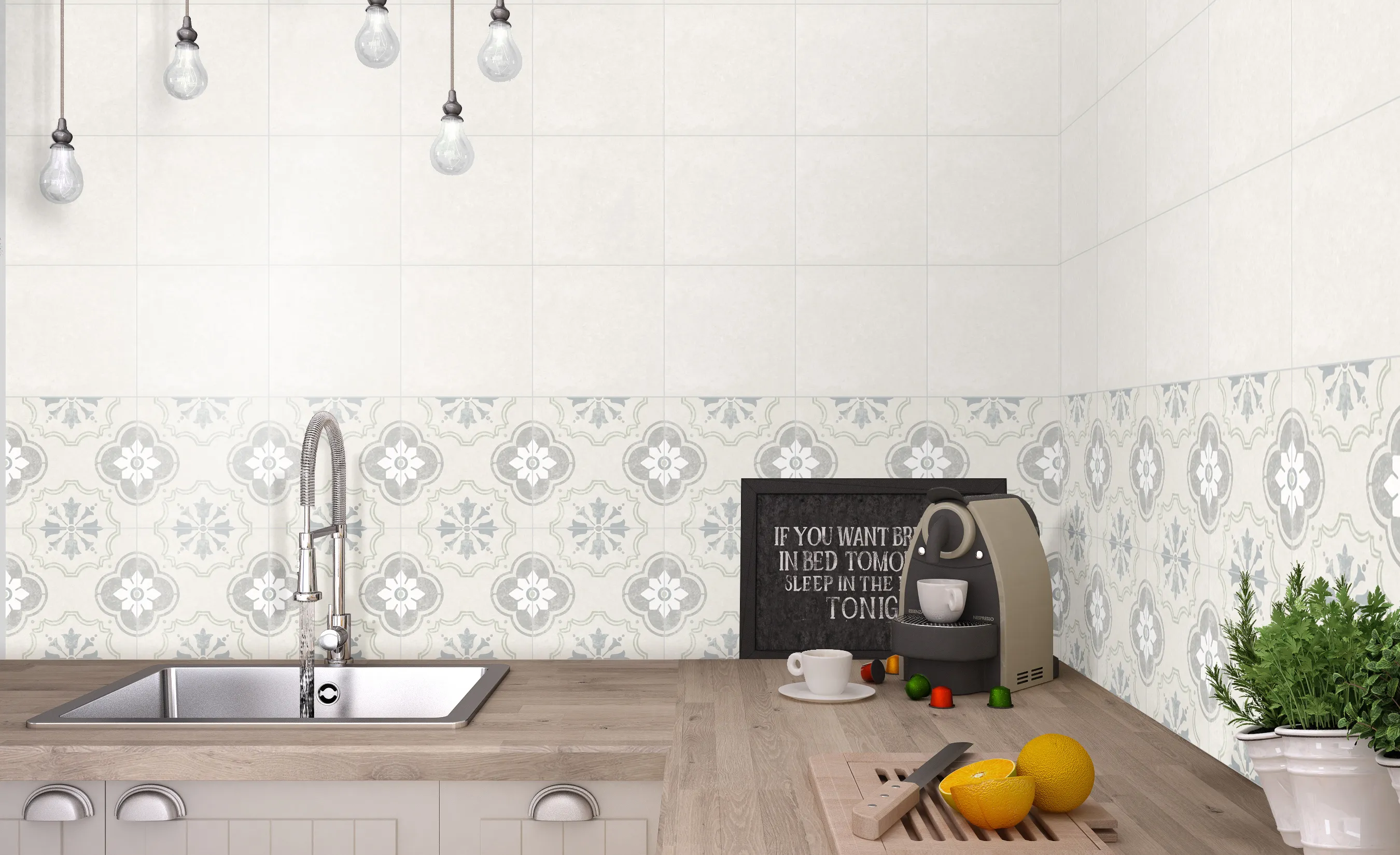 Hampton 15 Porcelain Decorative Field Tile 6X6 Bridgeham Matte - Image 2