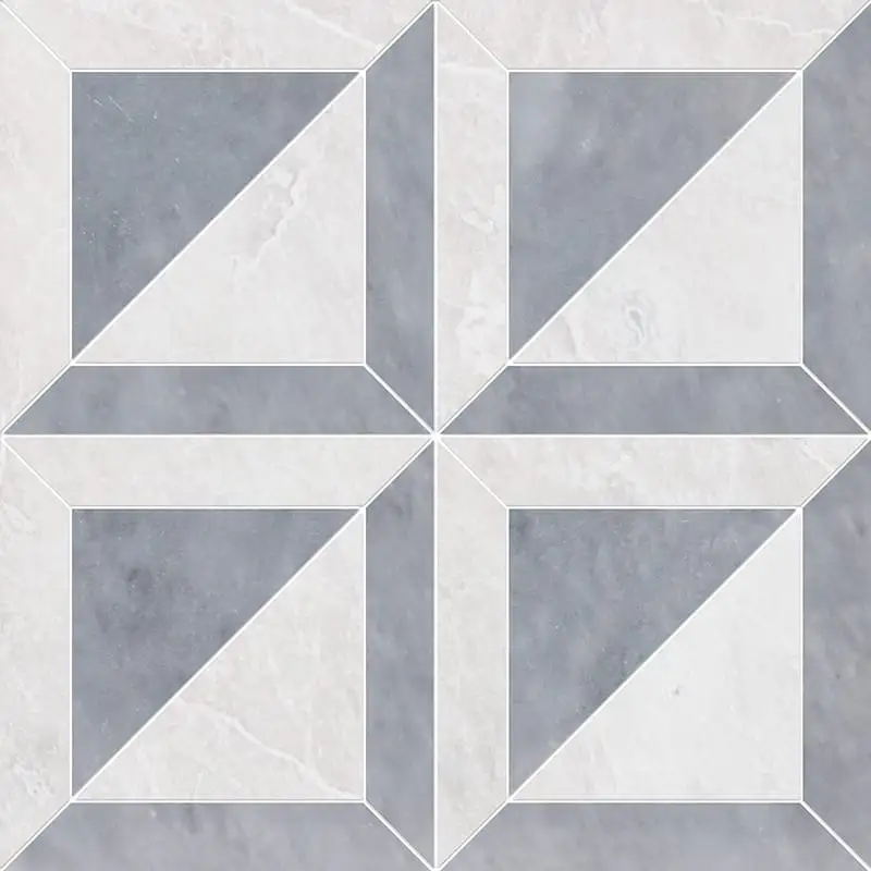 Iceberge Marble York Mosaic 11-15/16X11-15/16 Iceberg Allure Polished