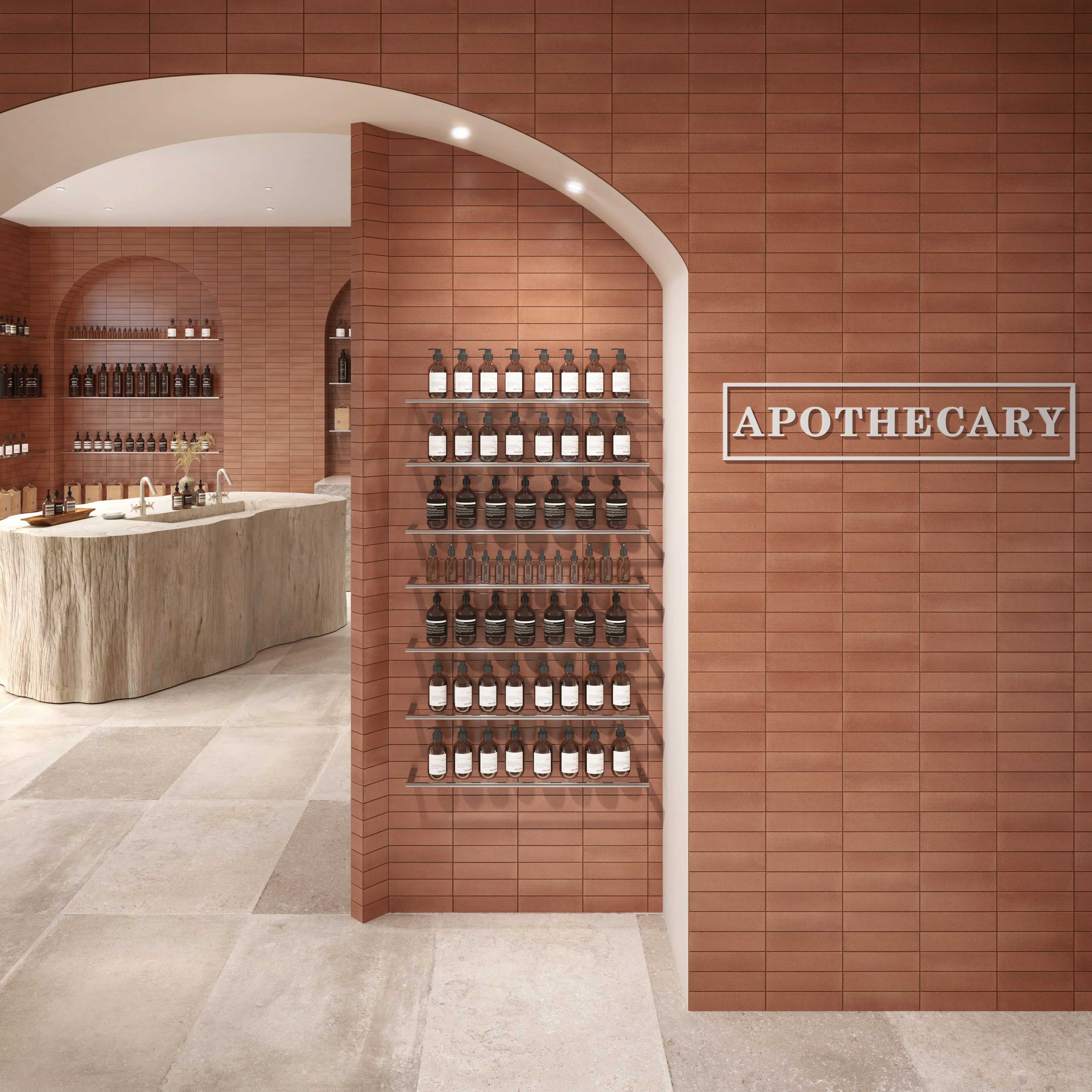 Inyo Floor Tile 2X8 Ember Satin - Image 2