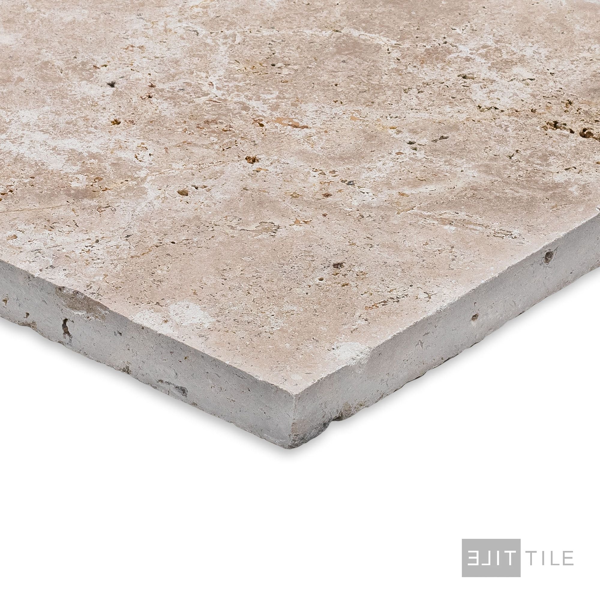 Ivory Premium Travertine Versailles Pattern Brushed And Chiseled - Image 3