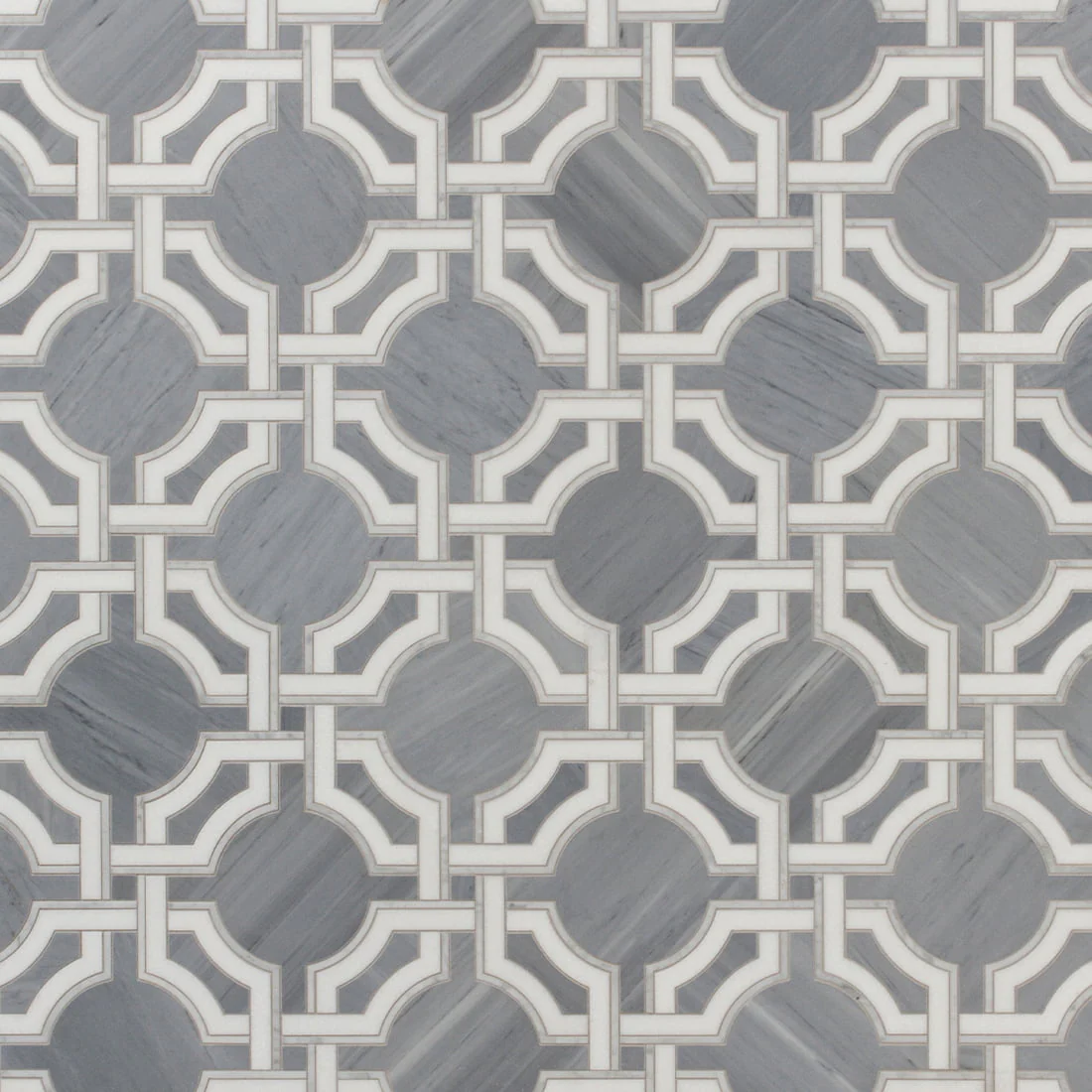 Jet Set Mosaic 8-3/4X8-3/4 Cadet Grey Honed