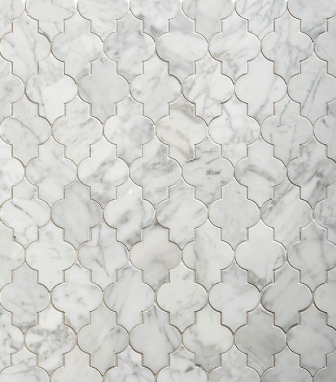 Jet Set Mosaic 8-3/4X9 Carrara Honed