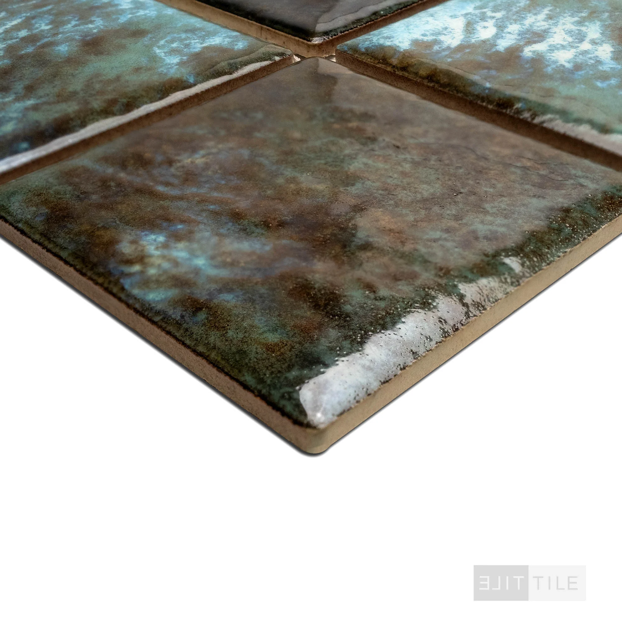 Joya 3X3 Square Verde Semi Gloss Mosaic - Image 3