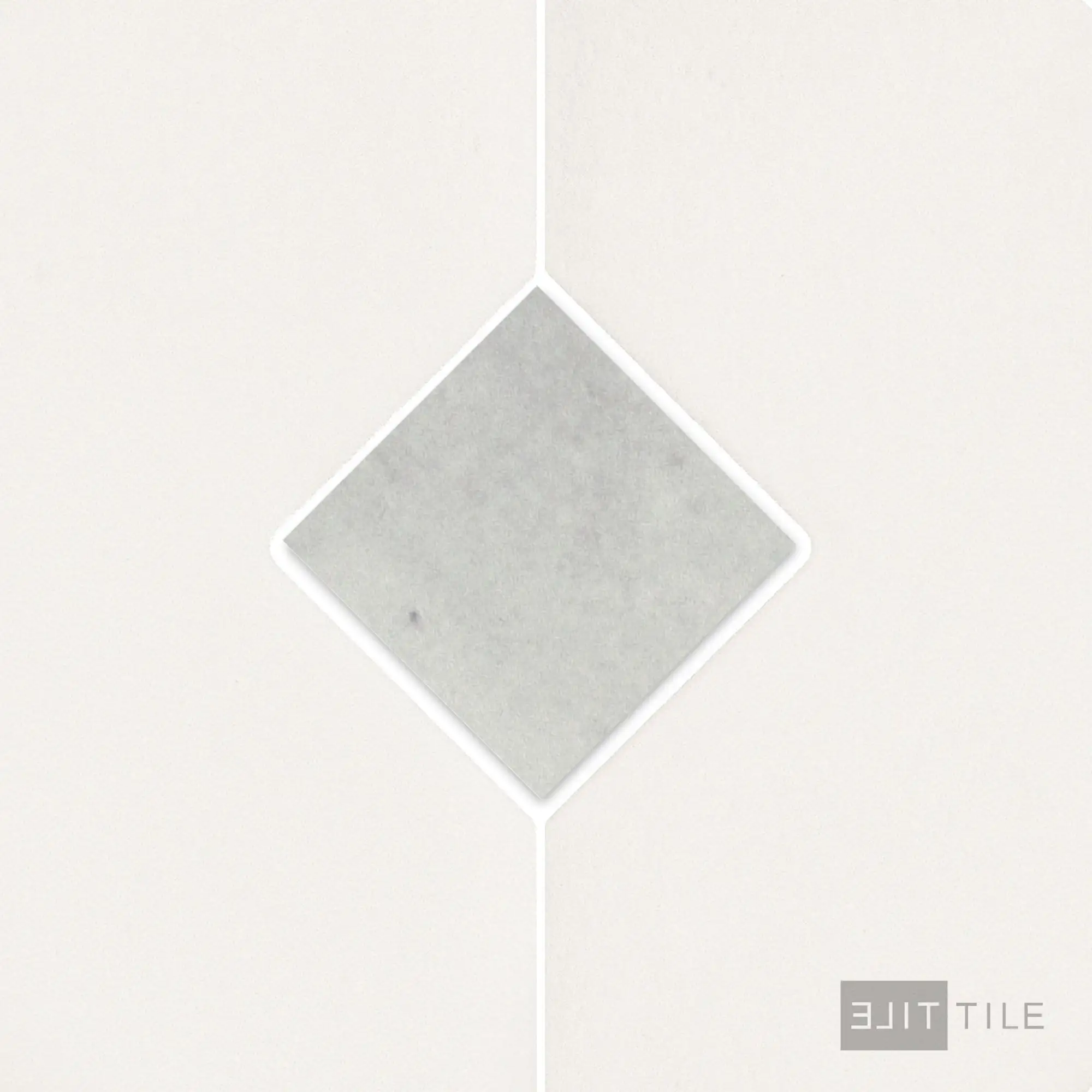 Kasbah Taco Porcelain Tile 1X1 Amber Grey Matte