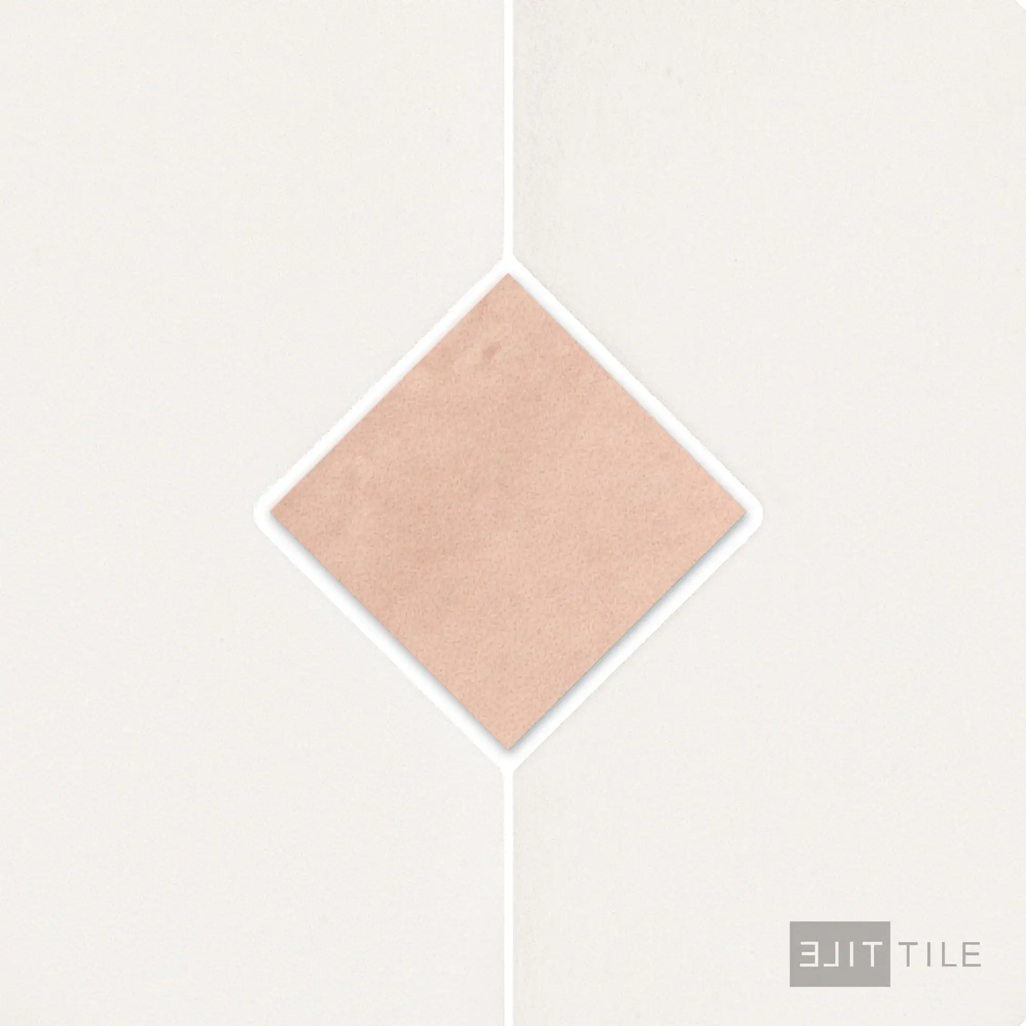 Kasbah Taco Porcelain Tile 1X1 Orchard Pink Matte