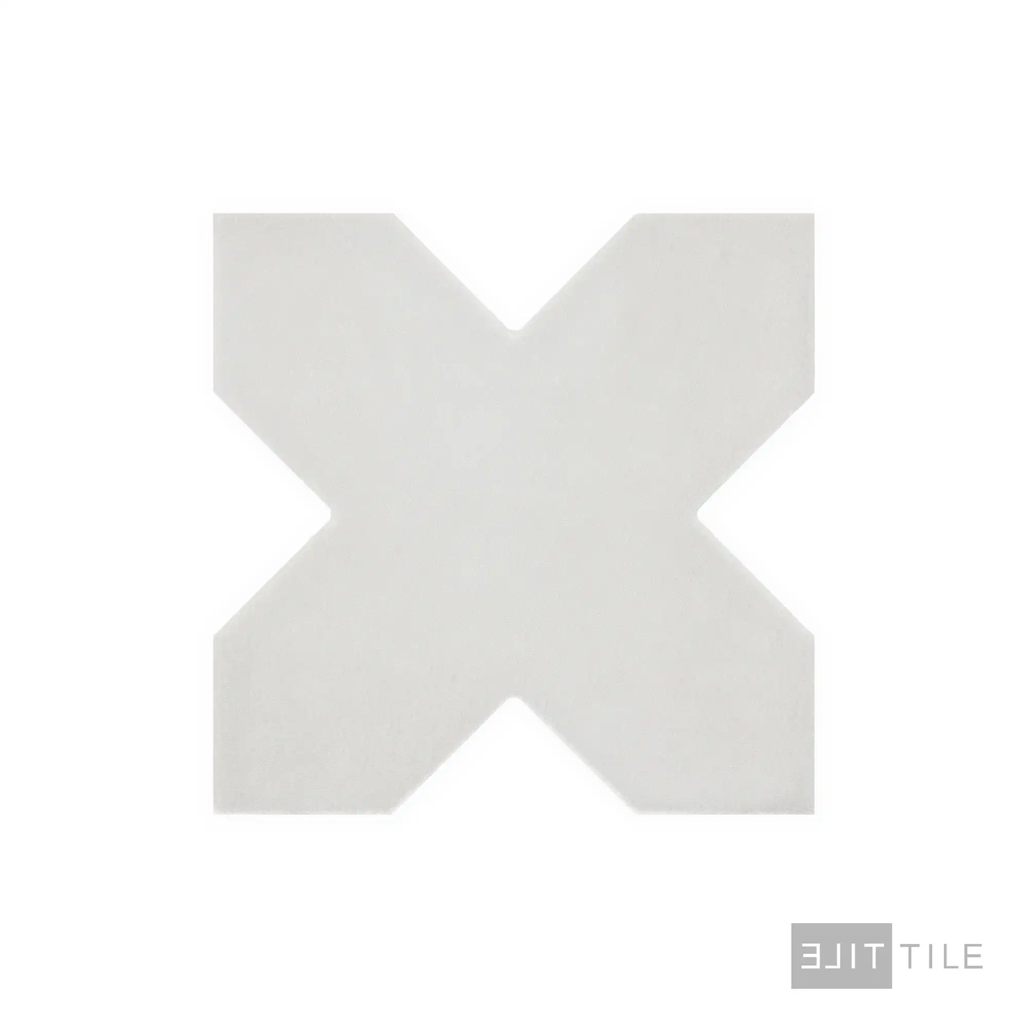 Kasbah Cross Porcelain Tile 5X5 Smoke Matte - Image 3