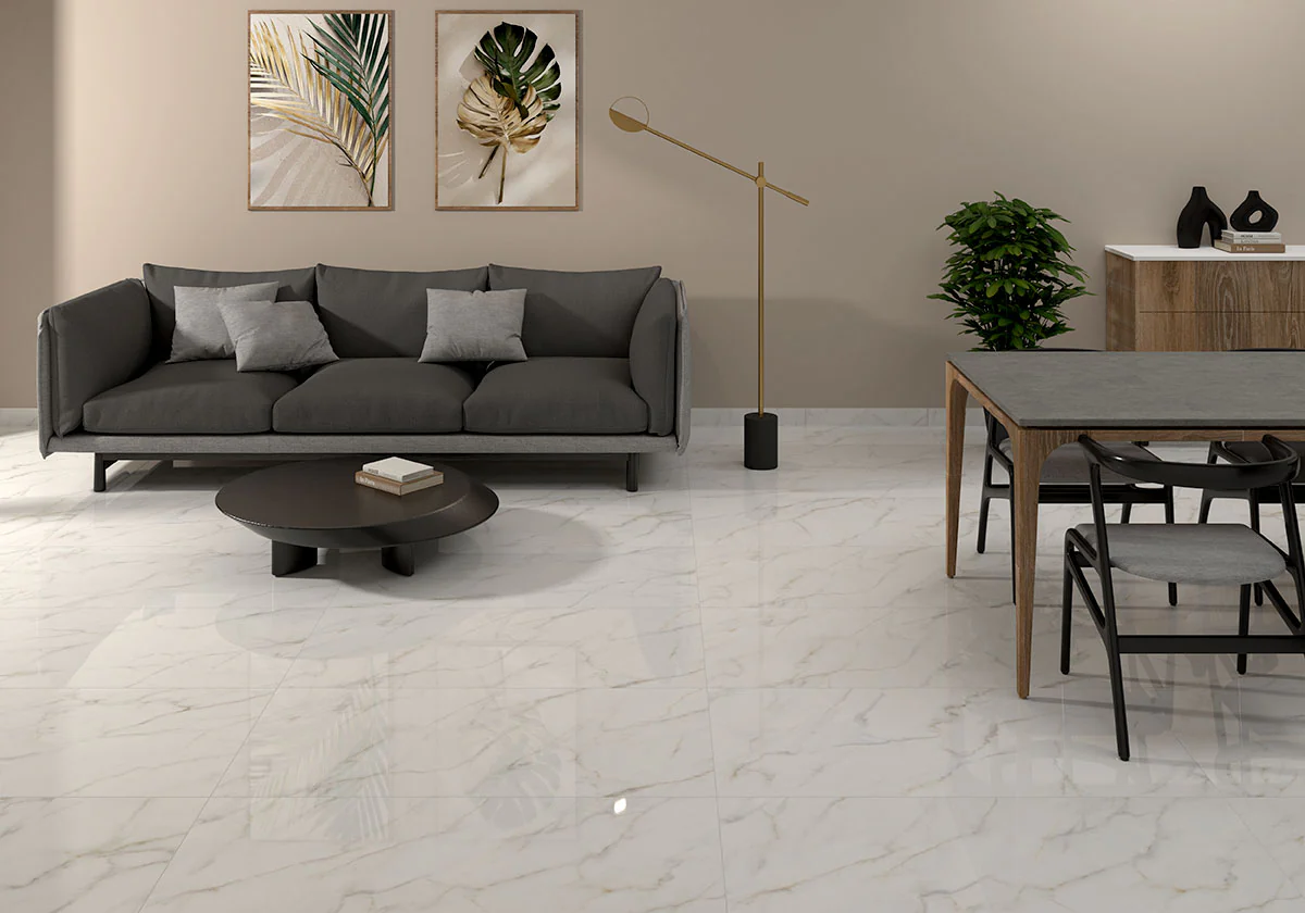 Kaya Porcelain Field Tile 24X48 Calacatta Lucca Matte - Image 2