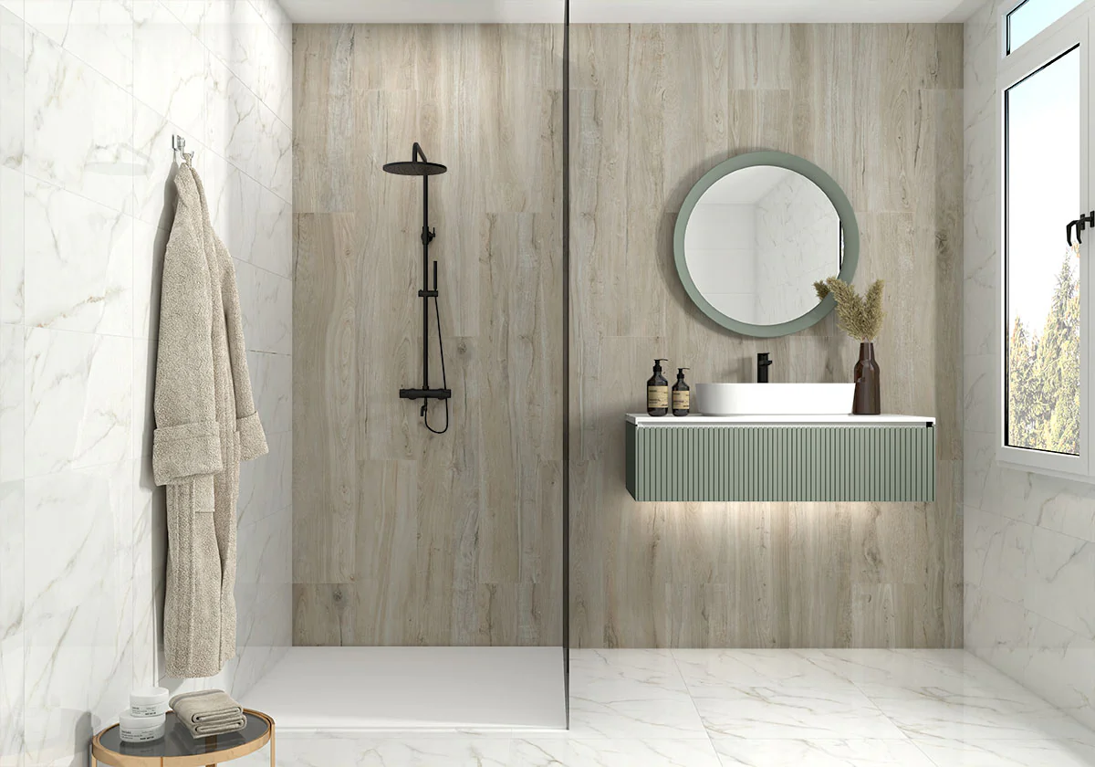 Kaya Porcelain Field Tile 12X24 Calacatta Lucca Polished - Image 2